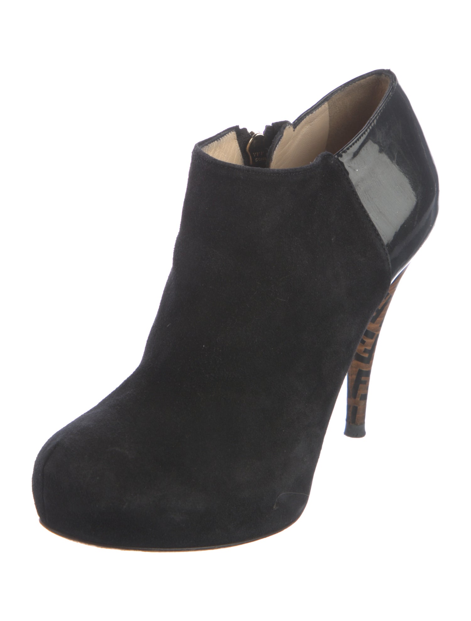 Fendi Zucca FF Logo Suede Pumps