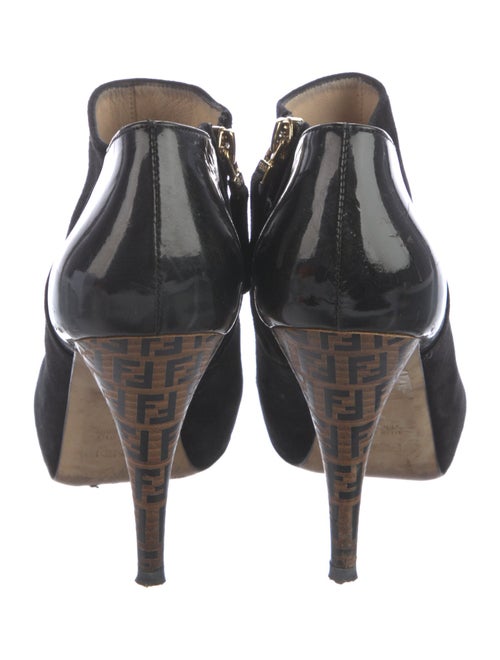 Fendi Zucca FF Logo Suede Pumps