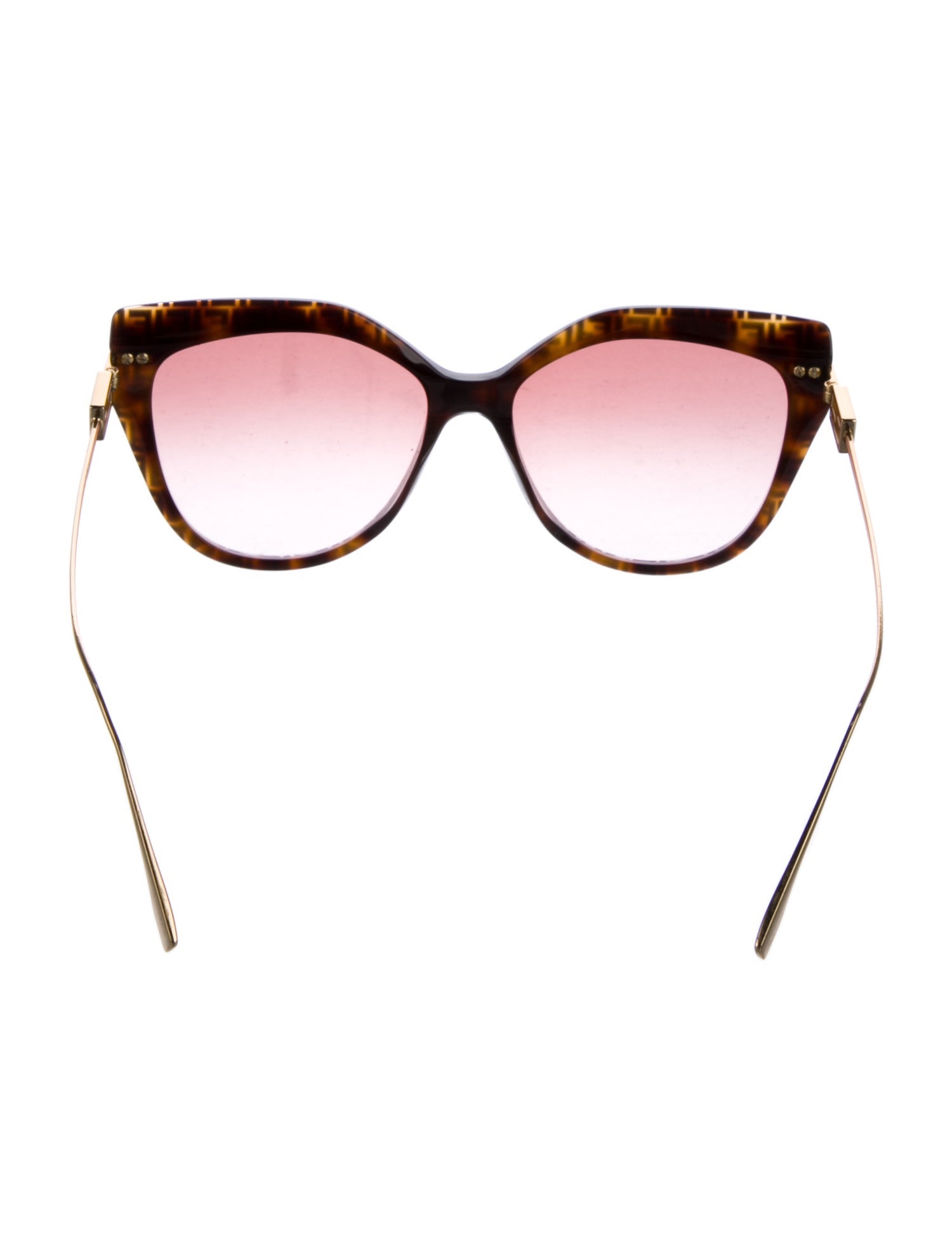 Fendi Zucca FF Logo Cat-Eye Sunglasses