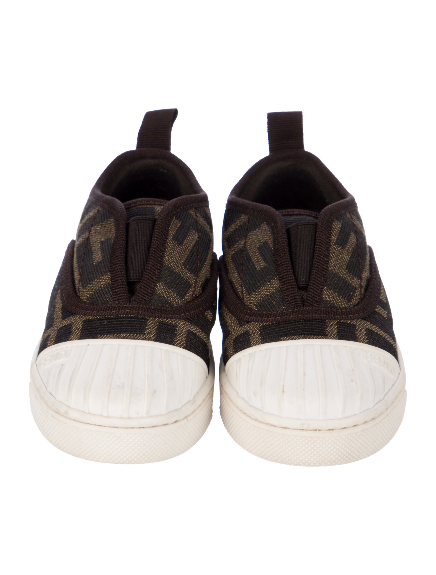 Fendi Toddler Boys' Patterned Cloth Slip On Sneakers