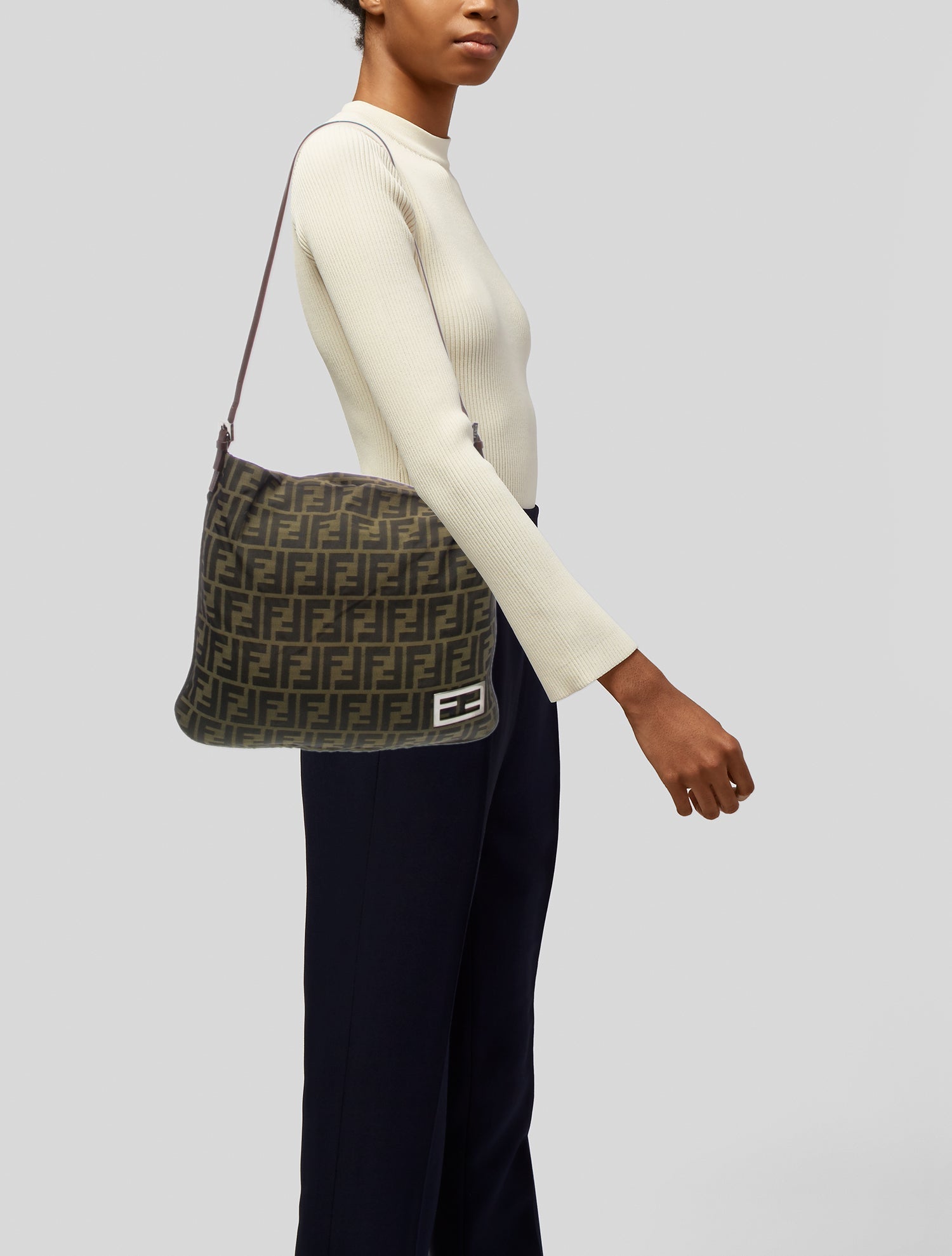 Fendi Zucca FF Shoulder Bag