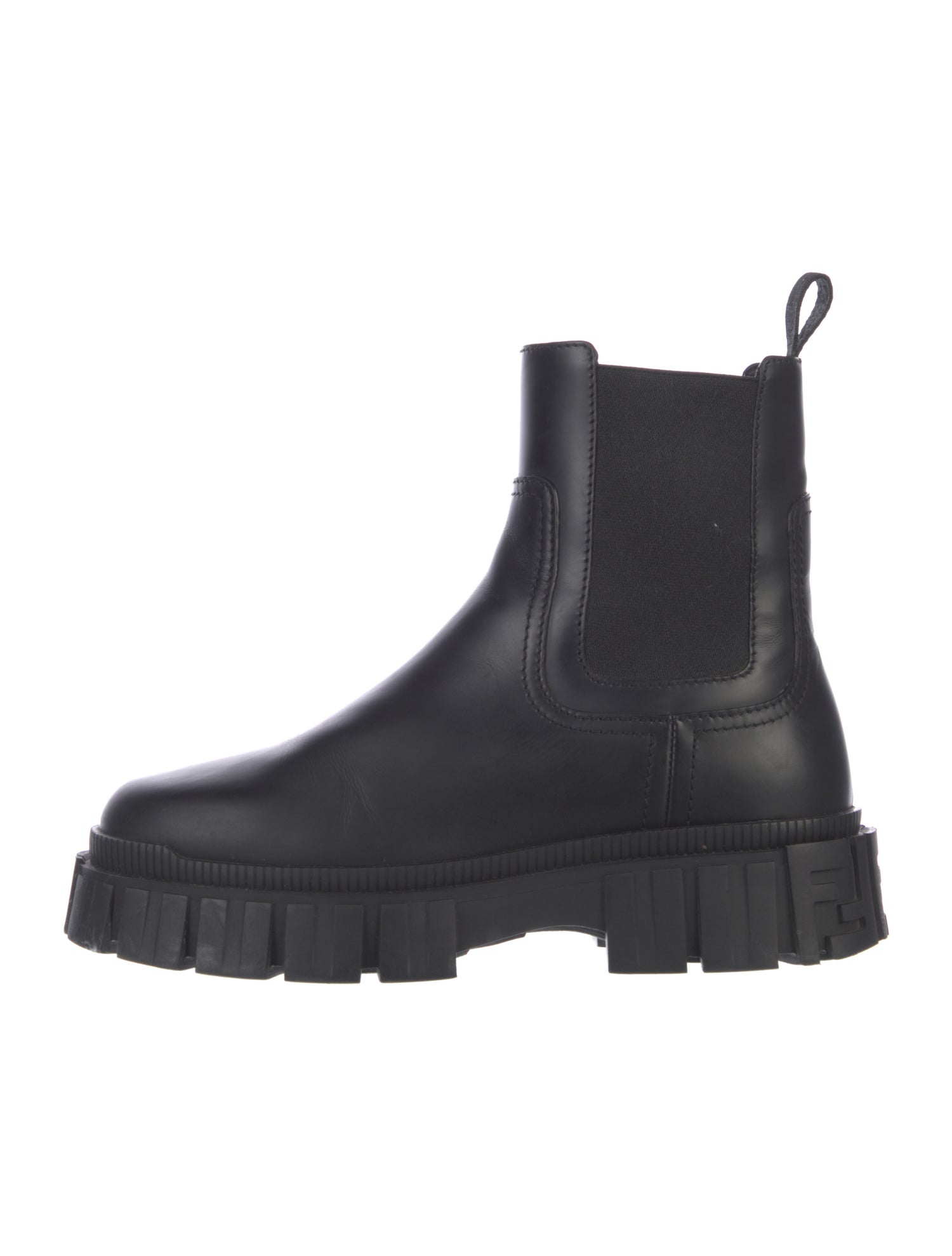 Fendi Leather Chelsea Boots