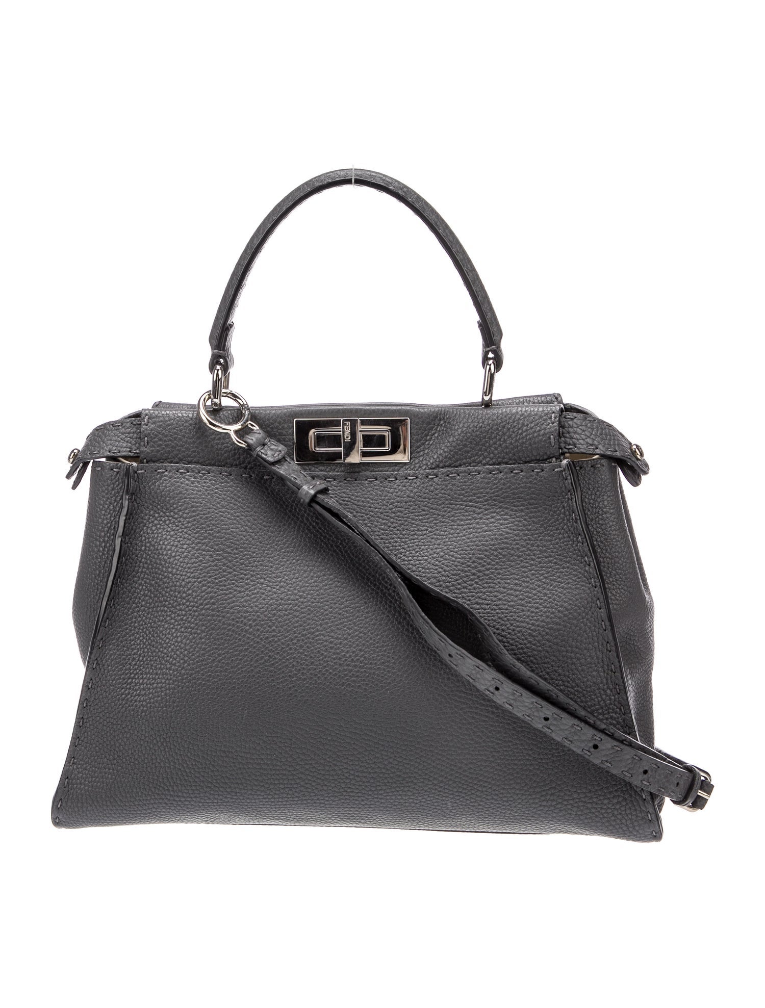 Fendi Leather Peekaboo Medium