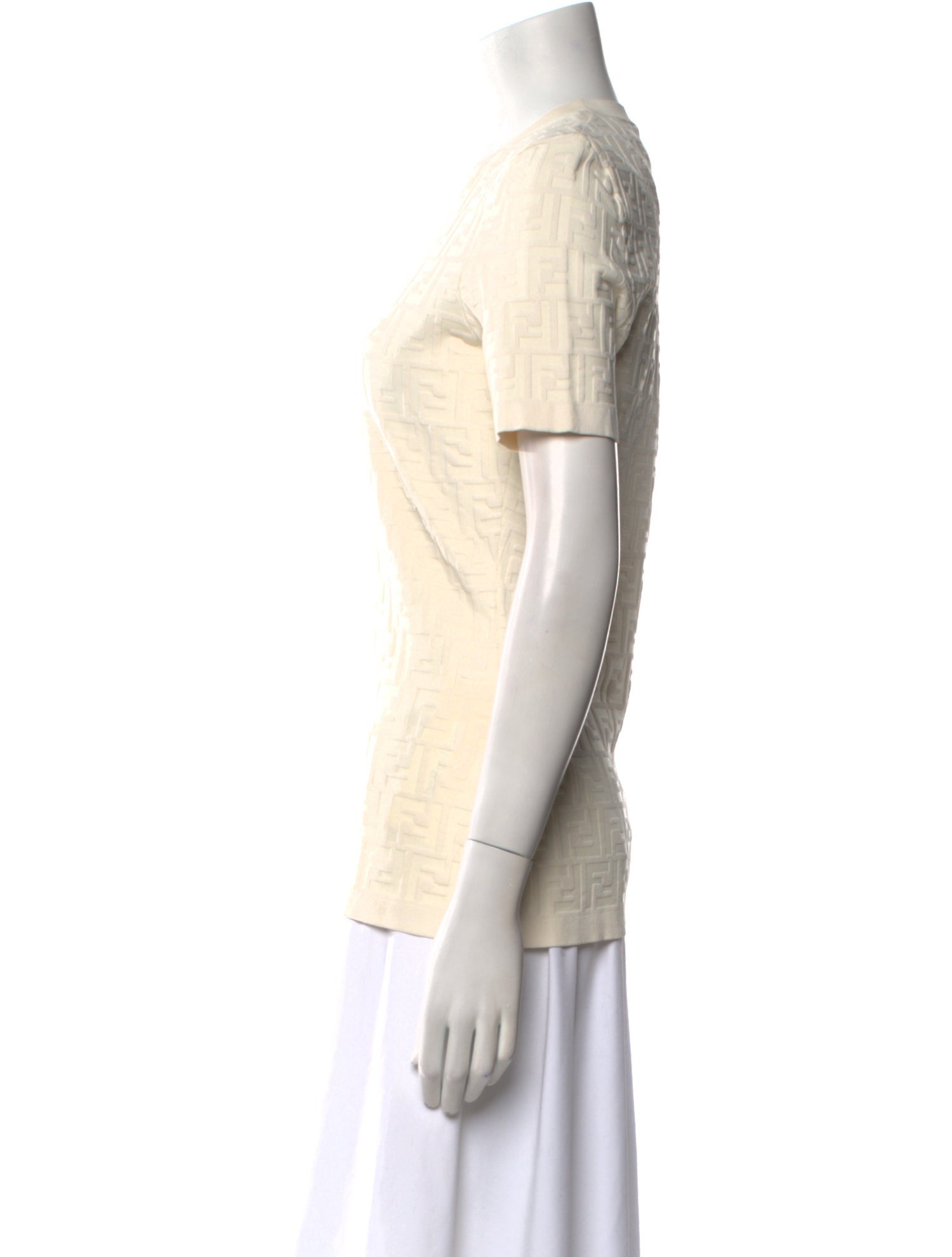 Fendi Crew Neck Short Sleeve T-Shirt