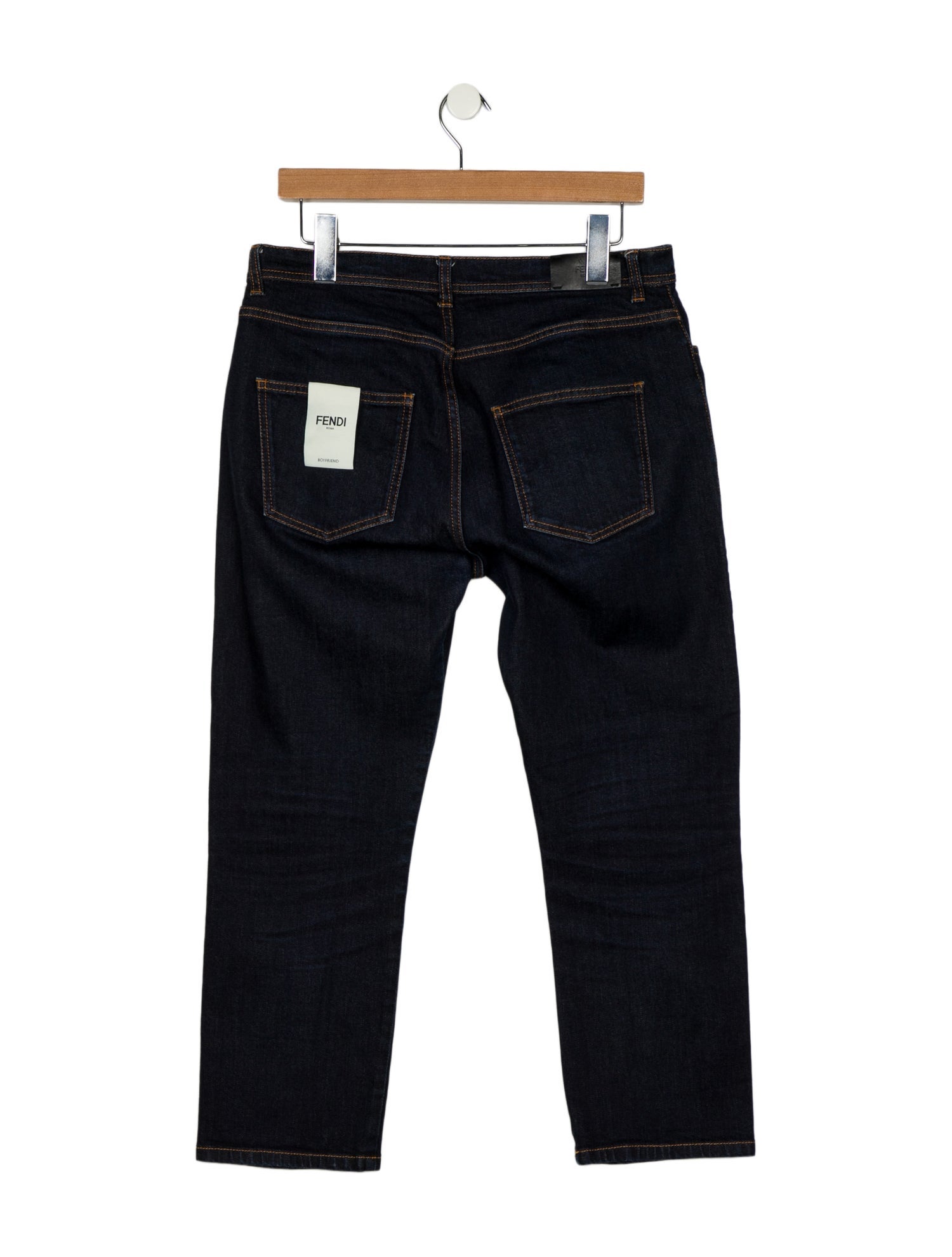 Fendi Mid-Rise Straight Leg Jeans