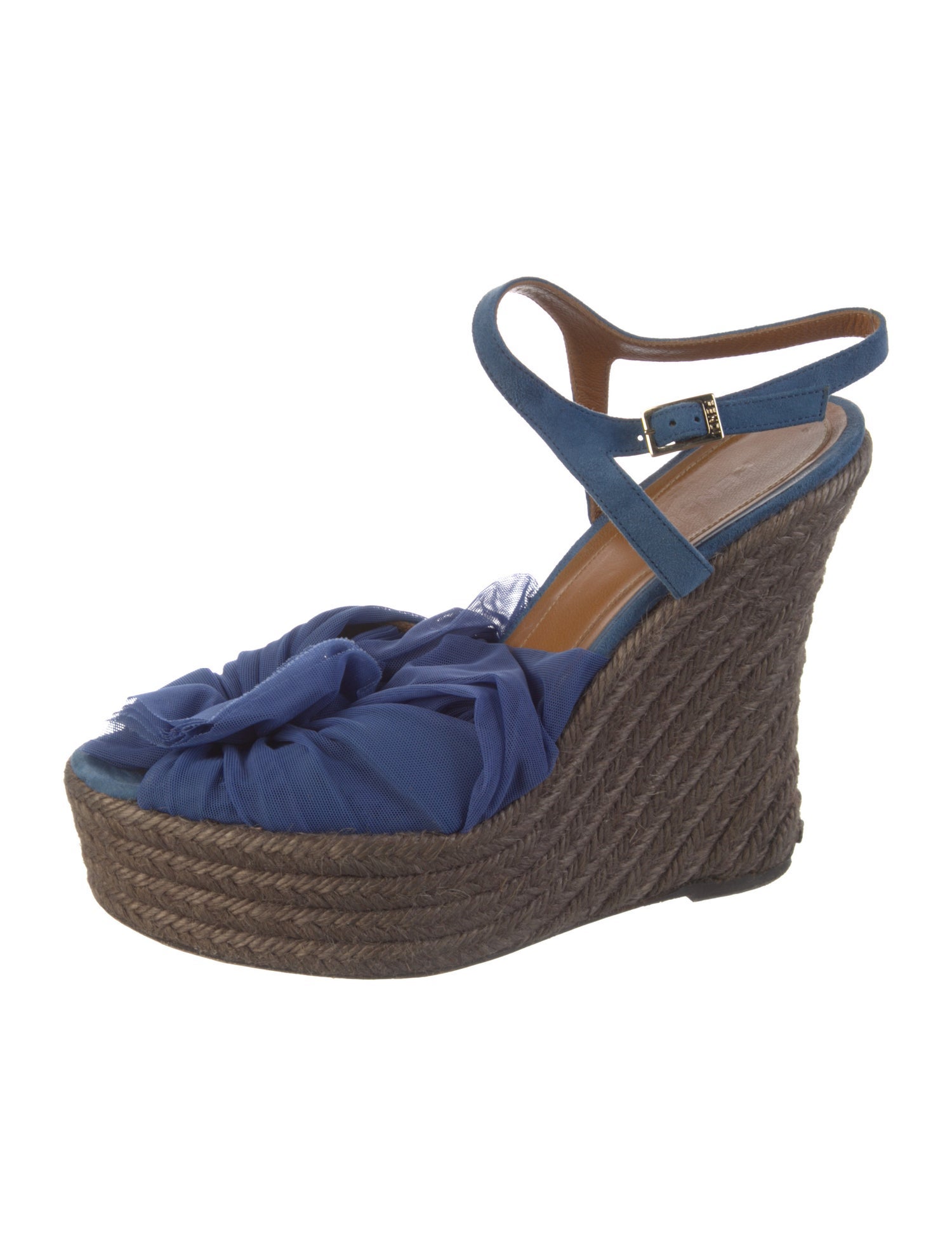 Fendi Zucca FF Logo Jute Espadrilles