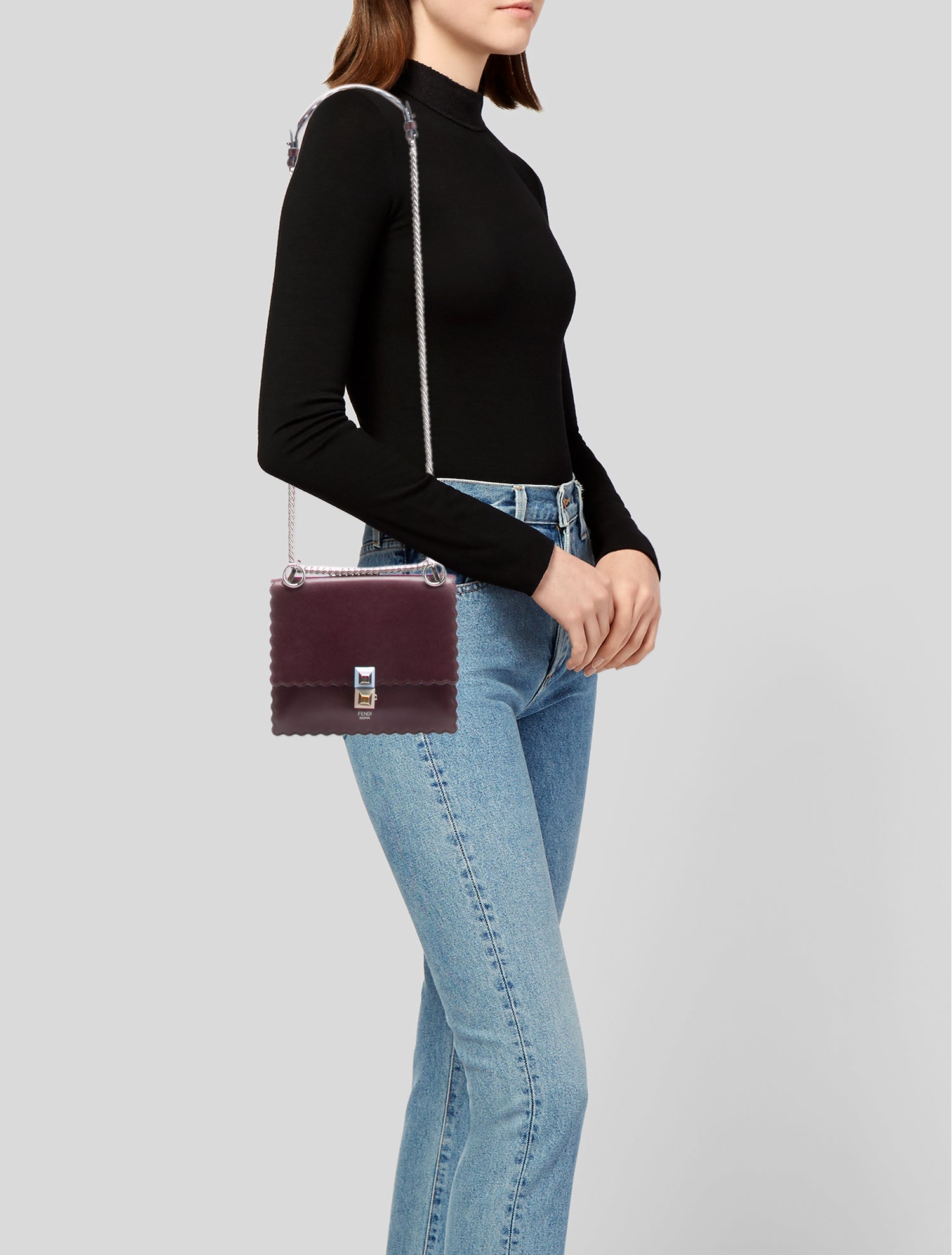 Fendi Leather Kan I Mini