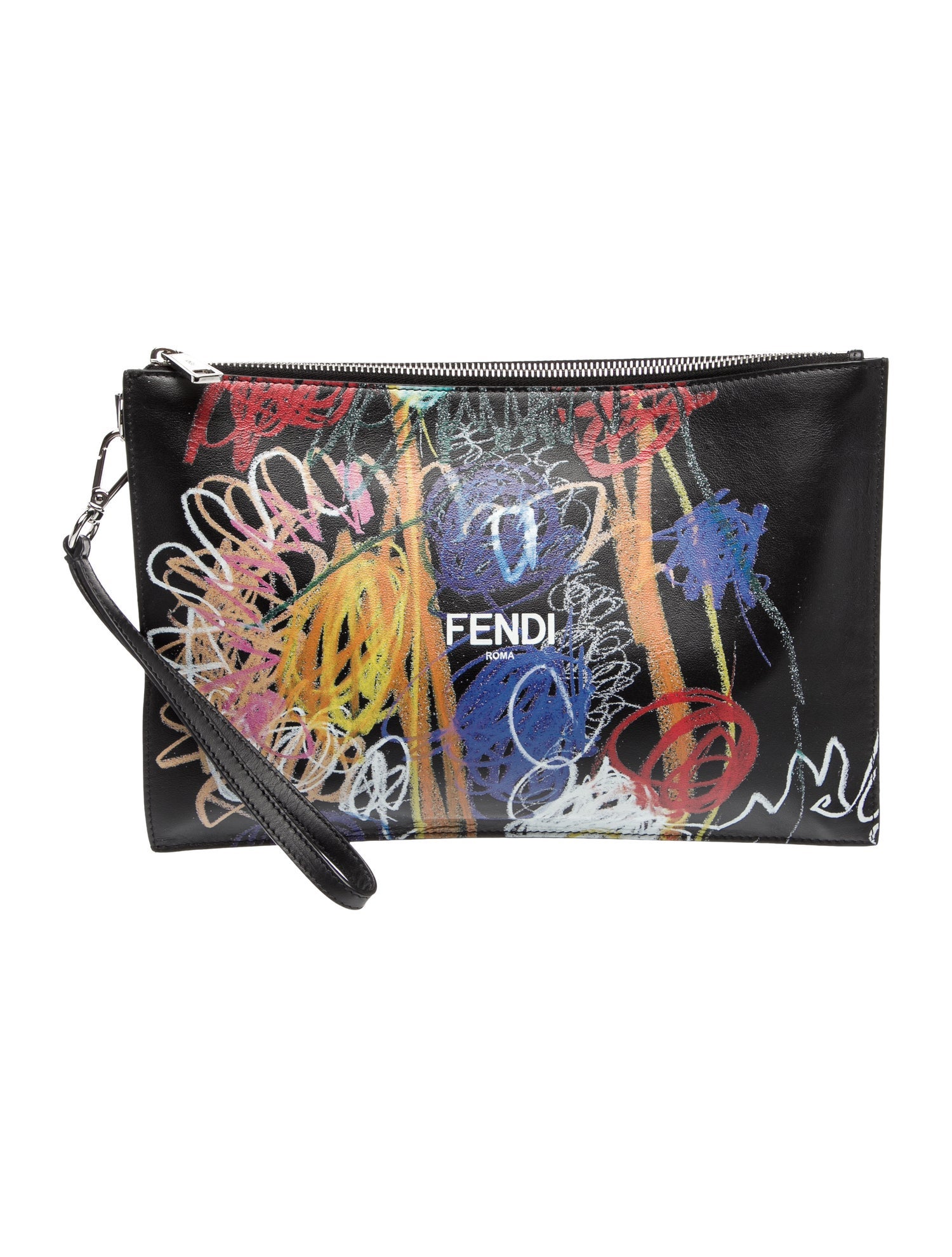 Fendi Leather Clutch