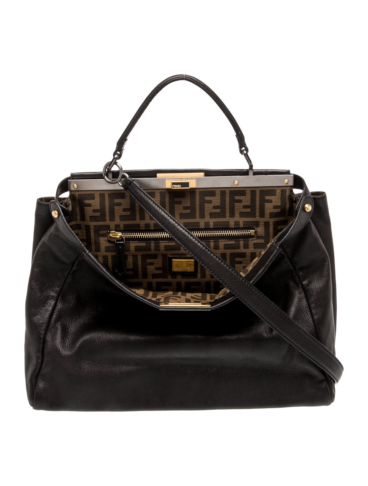 Fendi Sequin Micro Baguette - Gold Mini Bags, Handbags - FEN68790