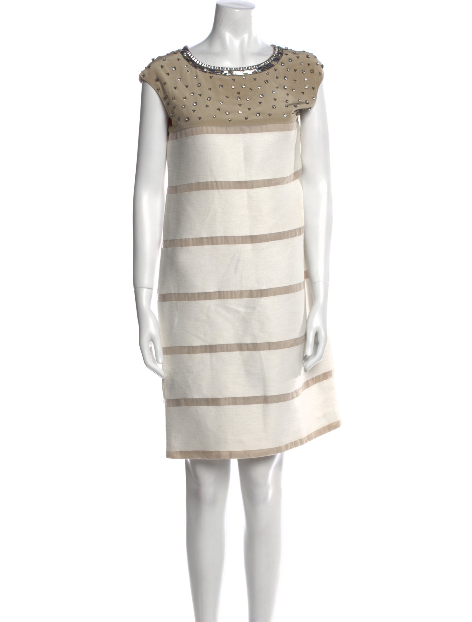 Fendi Striped Knee-Length Dress