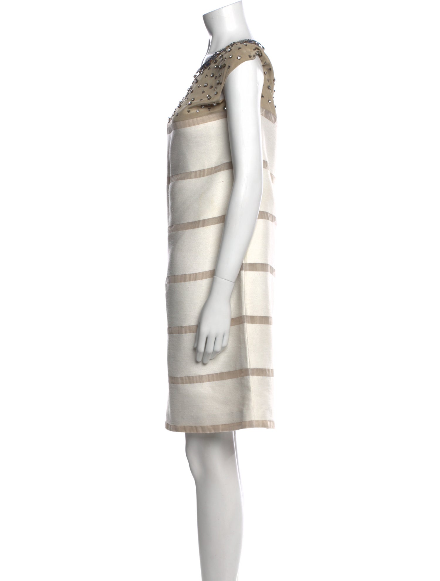 Fendi Striped Knee-Length Dress