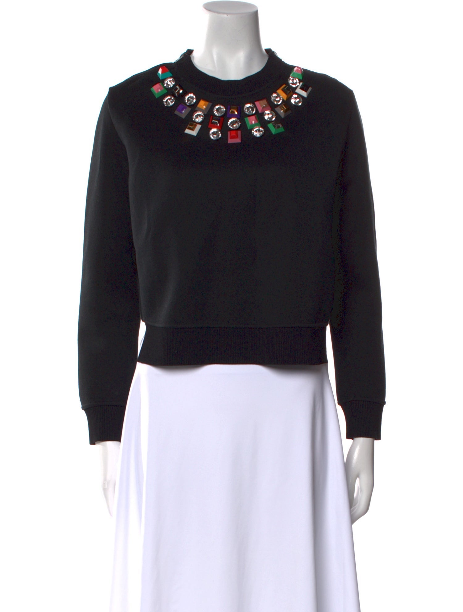 Fendi Crew Neck Long Sleeve Sweatshirt