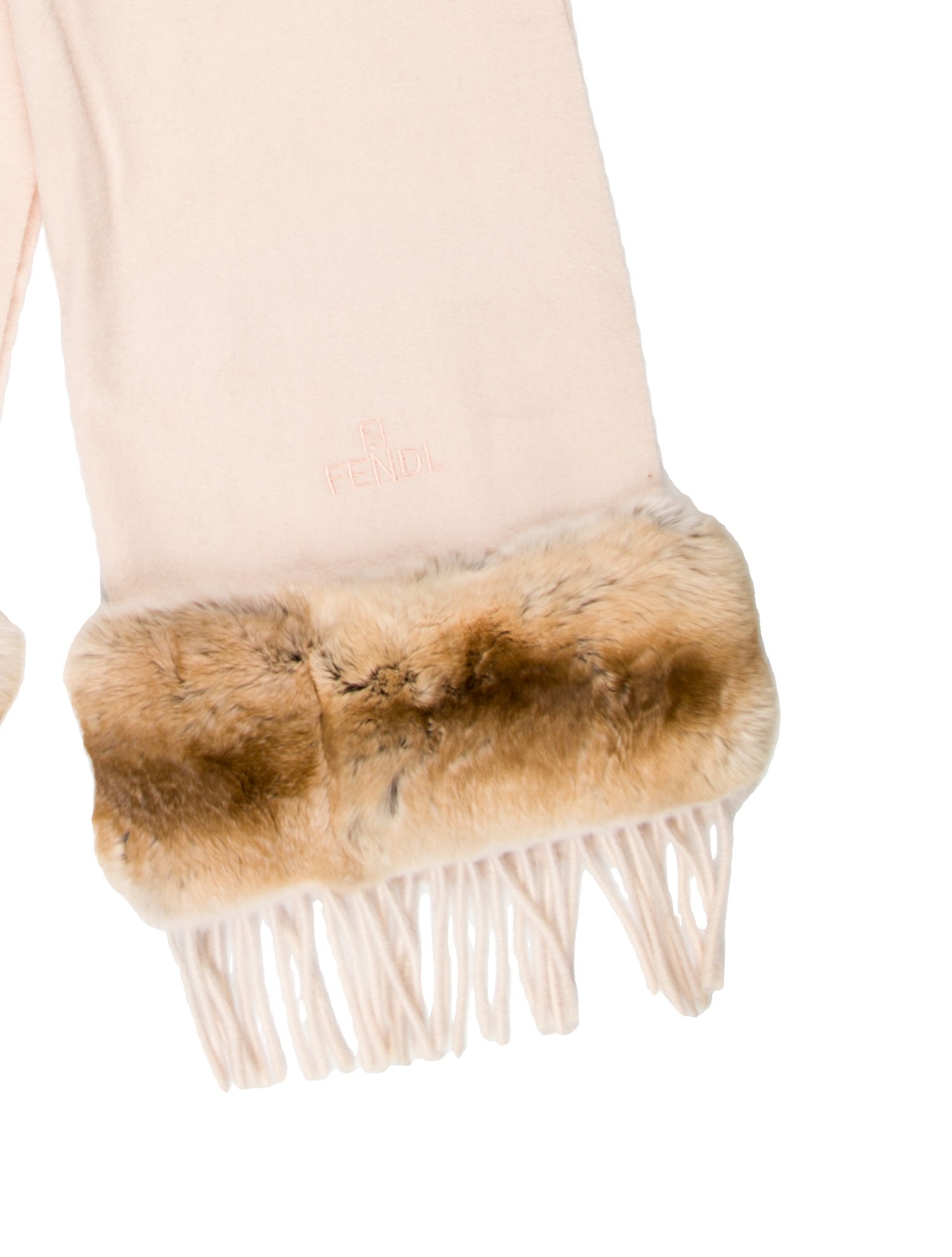 Fendi Cashmere Striped Scarf