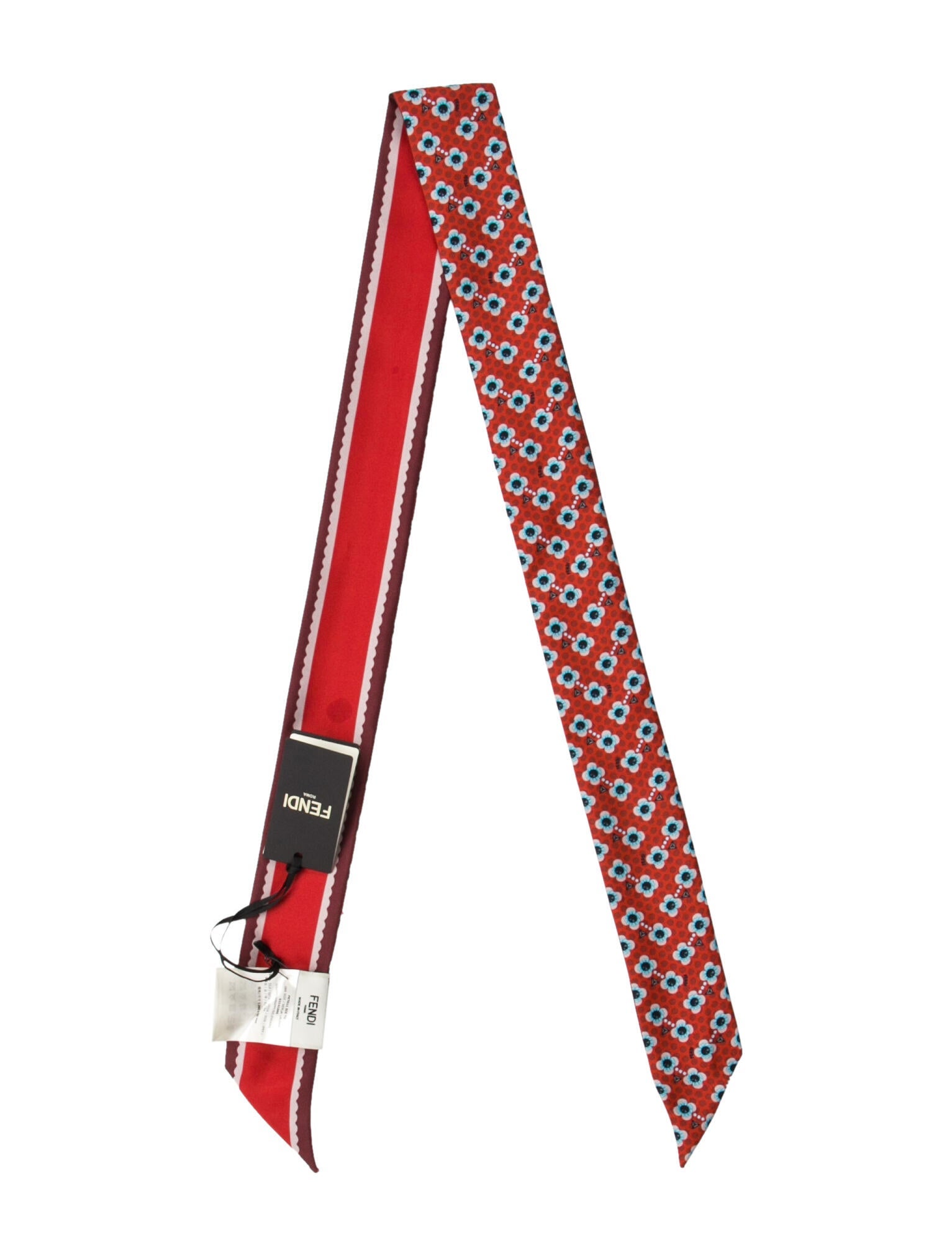 Fendi Silk Floral Print Scarf