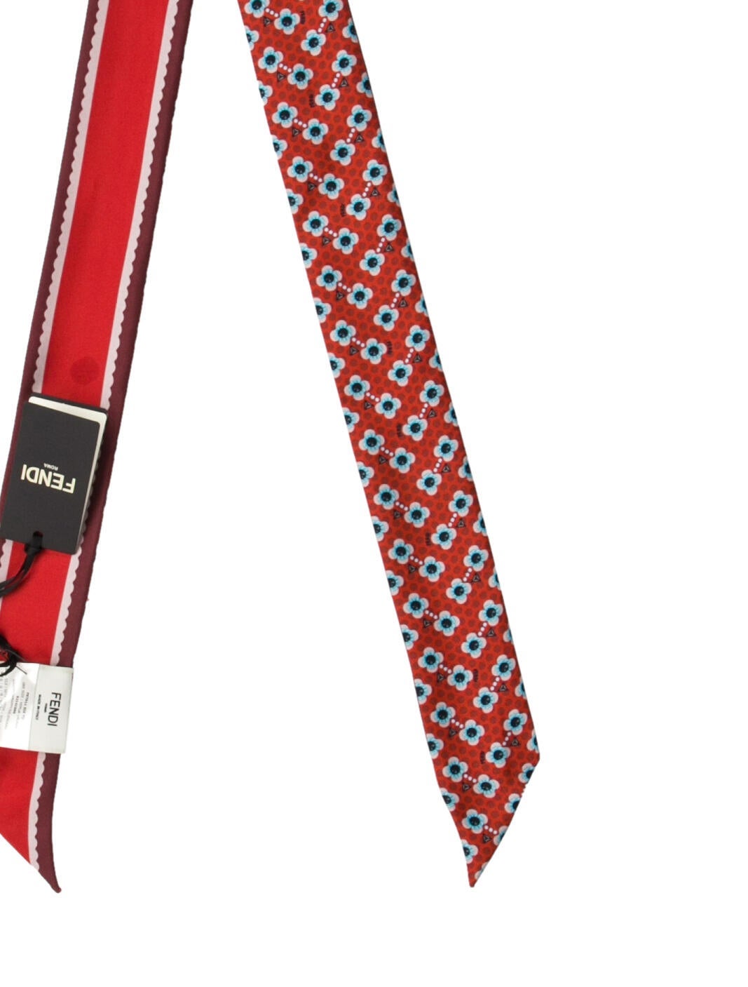 Fendi Silk Floral Print Scarf