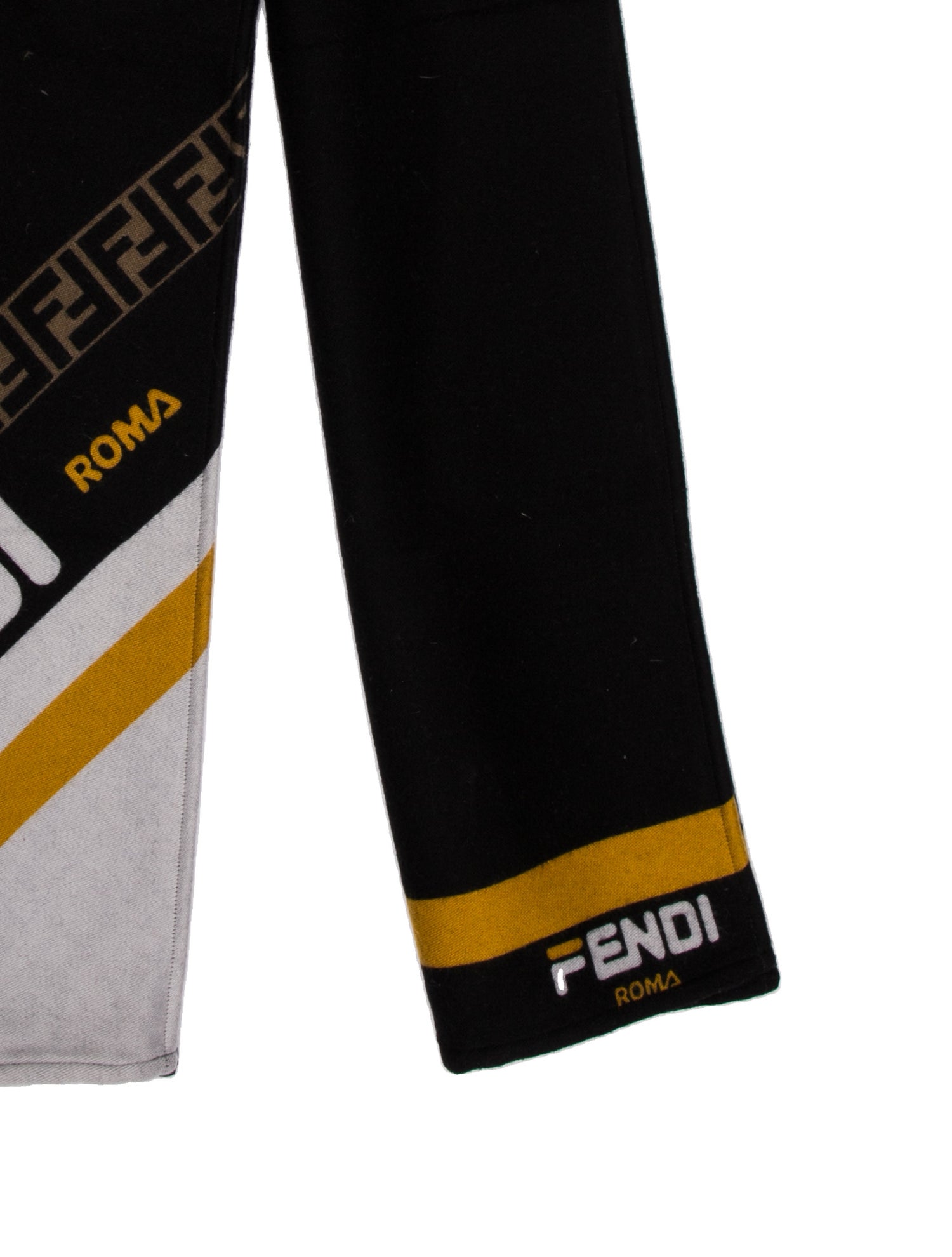Fendi Wool Zucca FF Logo Scarf