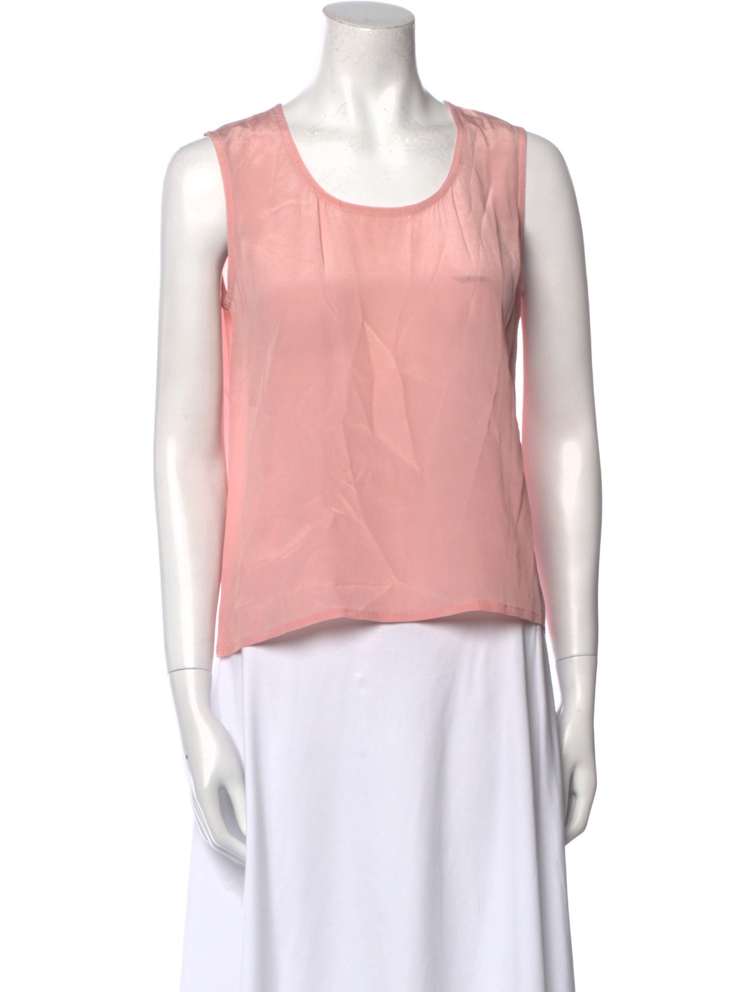 Fendi Scoop Neck Sleeveless Crop Top