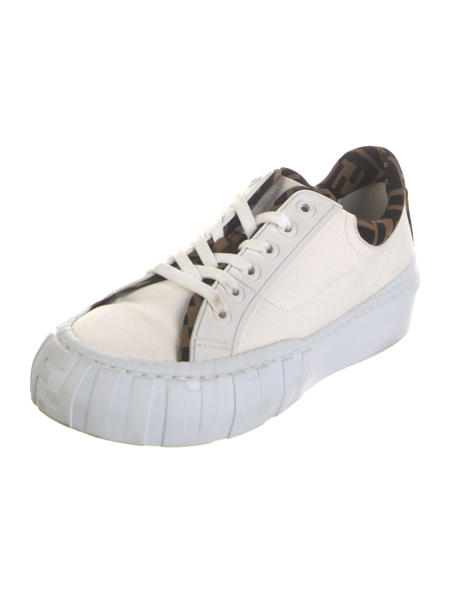 Fendi Zucca FF Logo Canvas Sneakers