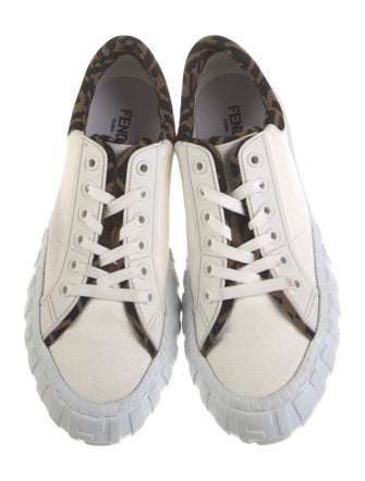 Fendi Zucca FF Logo Canvas Sneakers