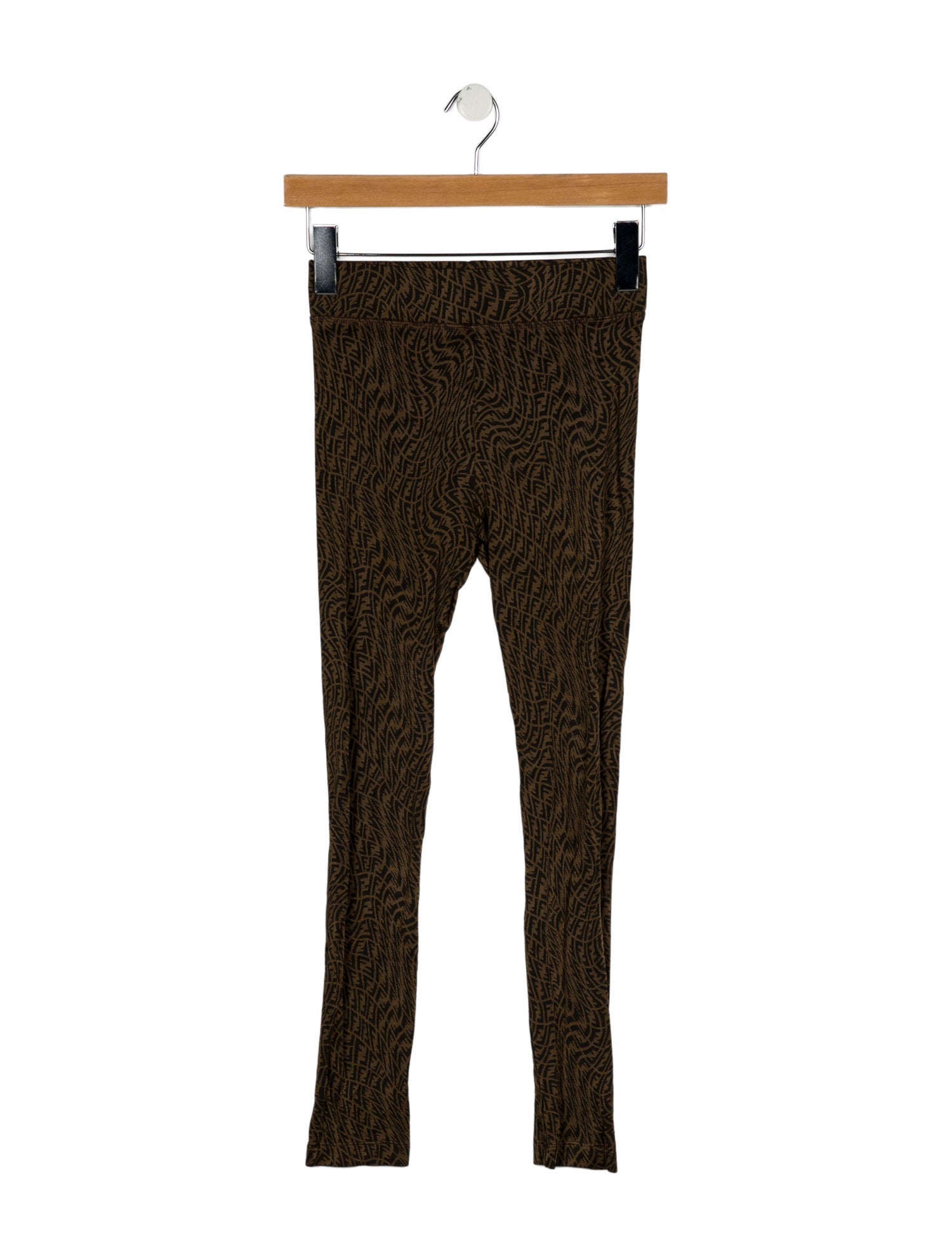 Fendi Girls' Abstract FF Zucca Print Leggings