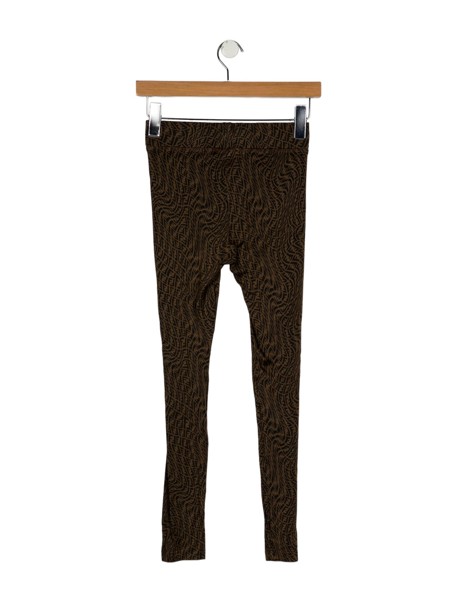 Fendi Girls' Abstract FF Zucca Print Leggings