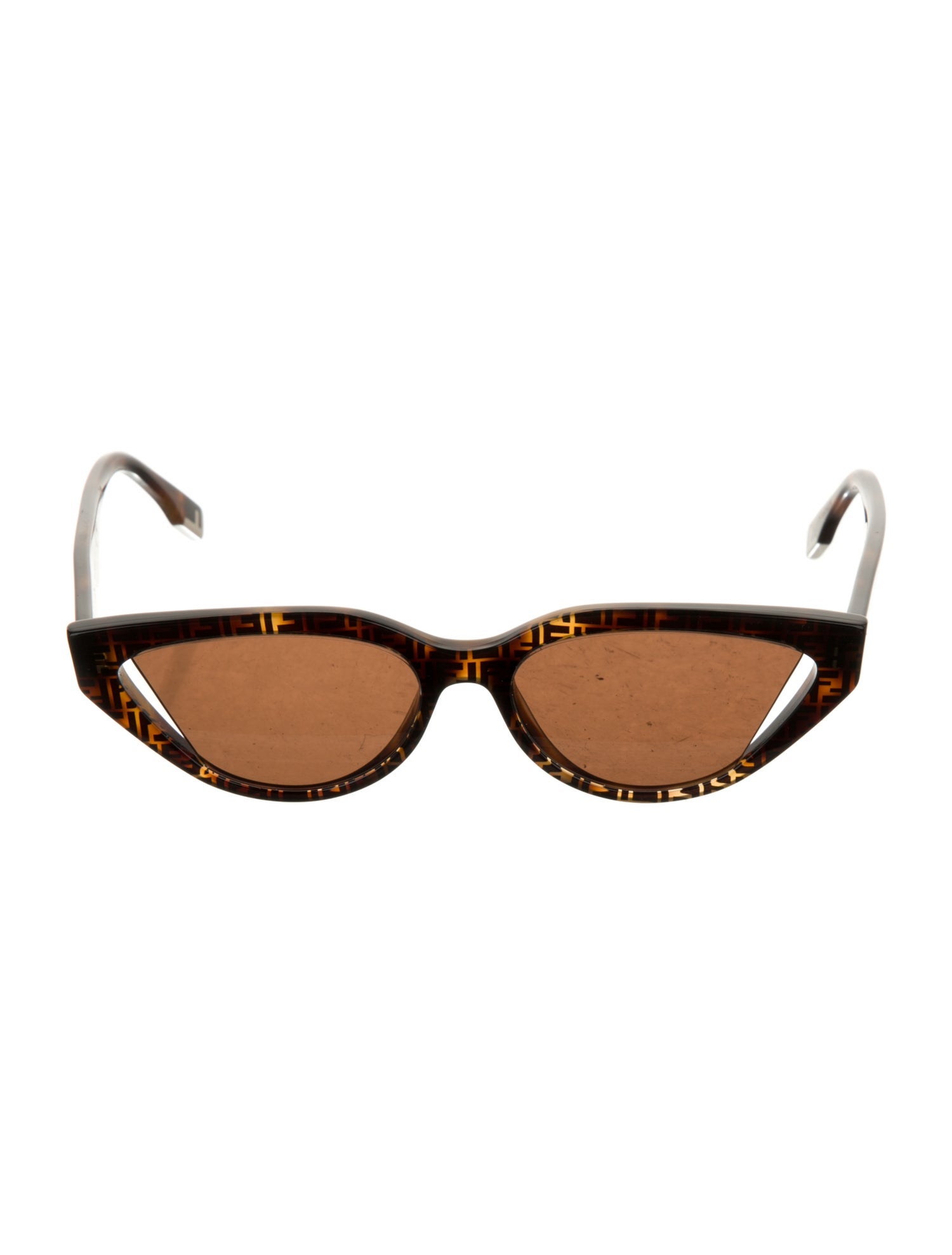 Fendi Zucca FF Logo Cat-Eye Sunglasses