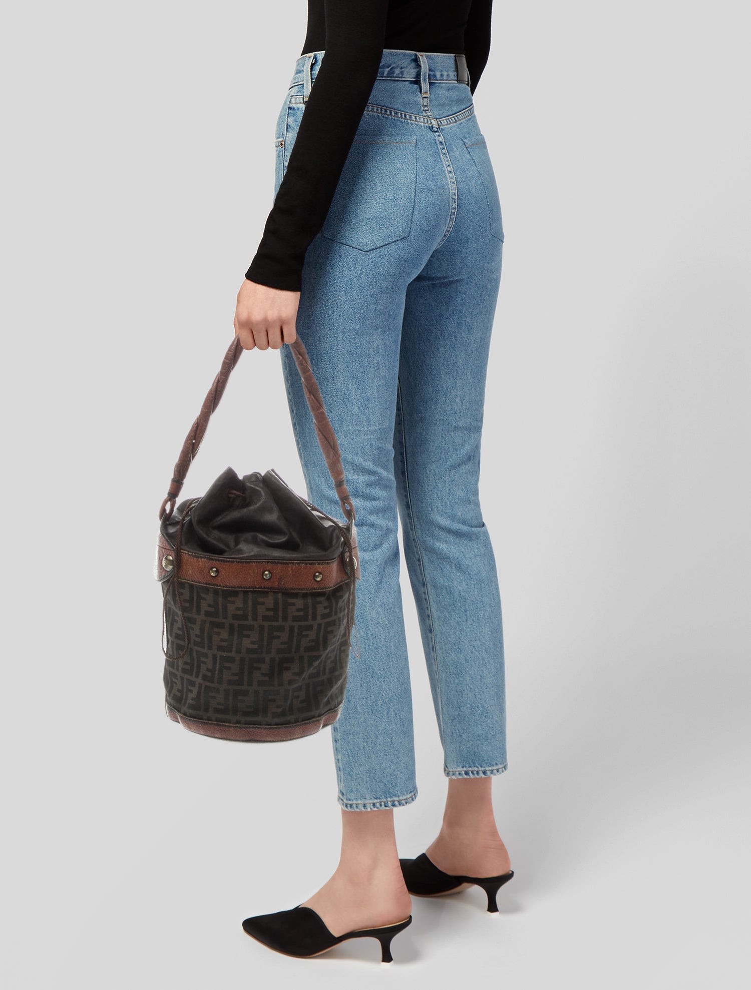 Fendi Zucca FF Bucket Bag Vintage