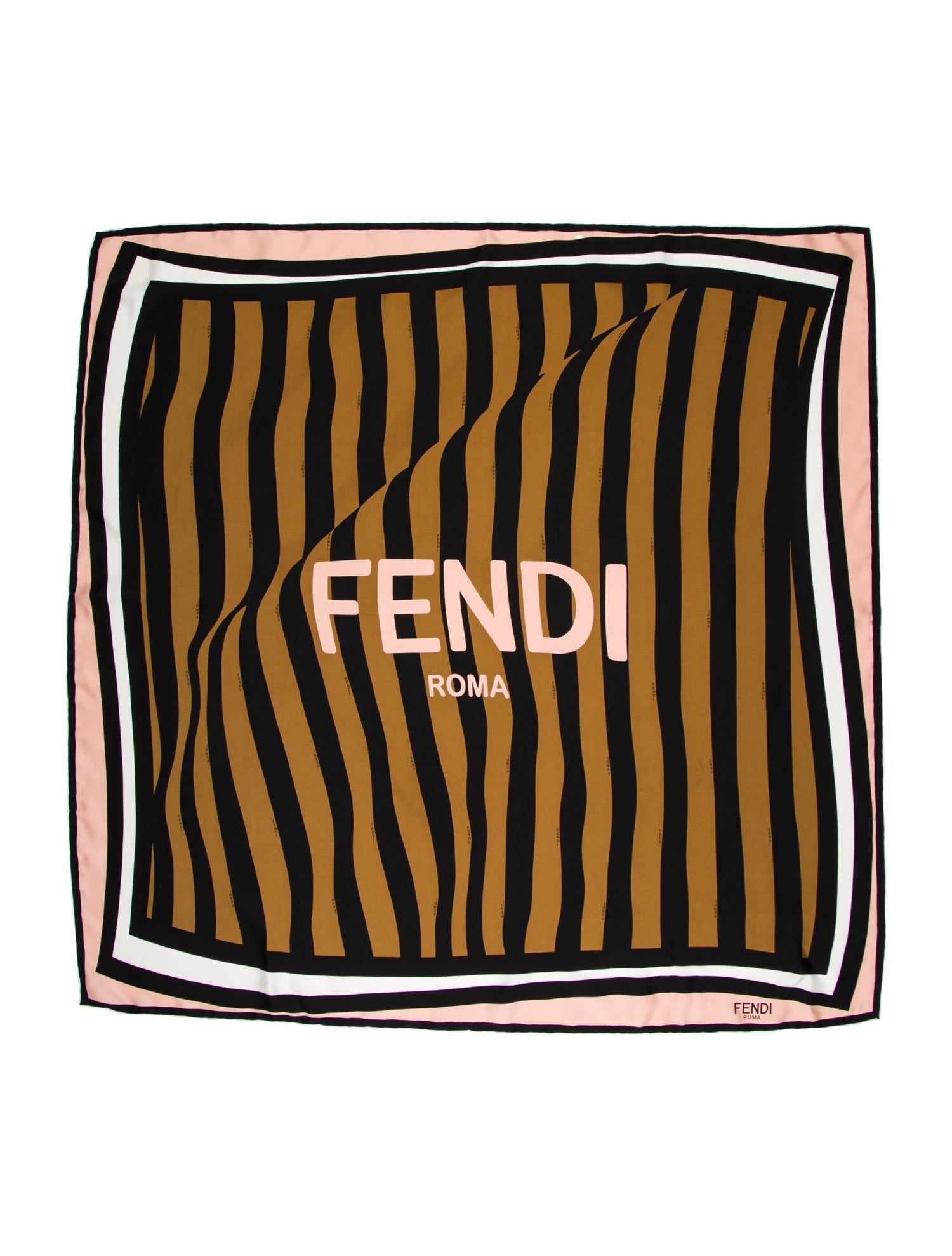 Fendi Silk Striped Scarf