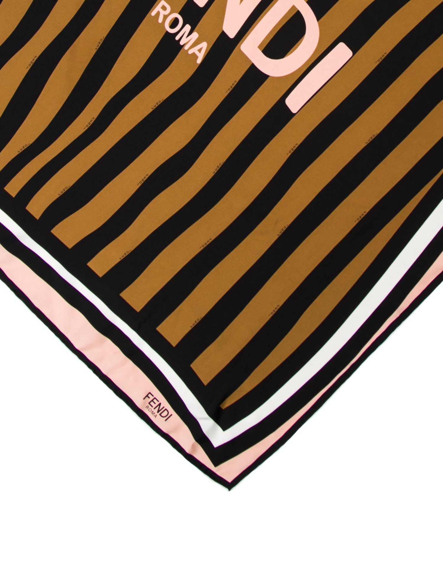 Fendi Silk Striped Scarf