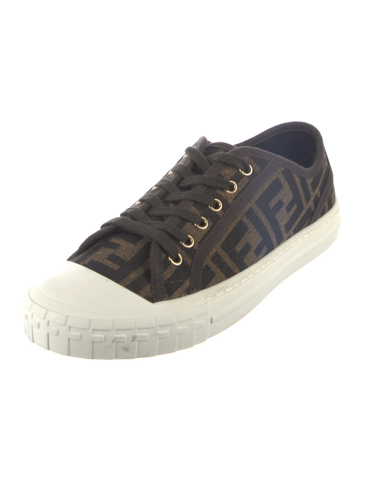 Fendi Zucca FF Logo Canvas Sneakers