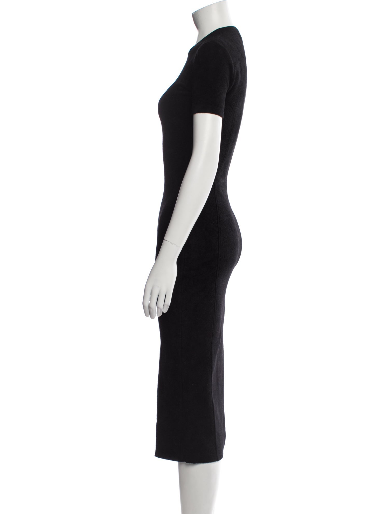 Fendi Crew Neck Midi Length Dress