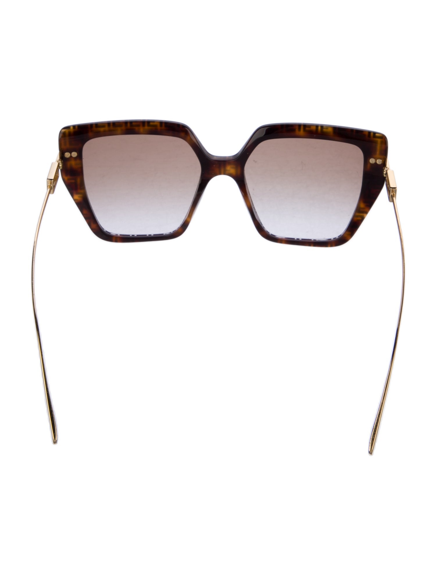 Fendi Zucca FF Logo Square Sunglasses
