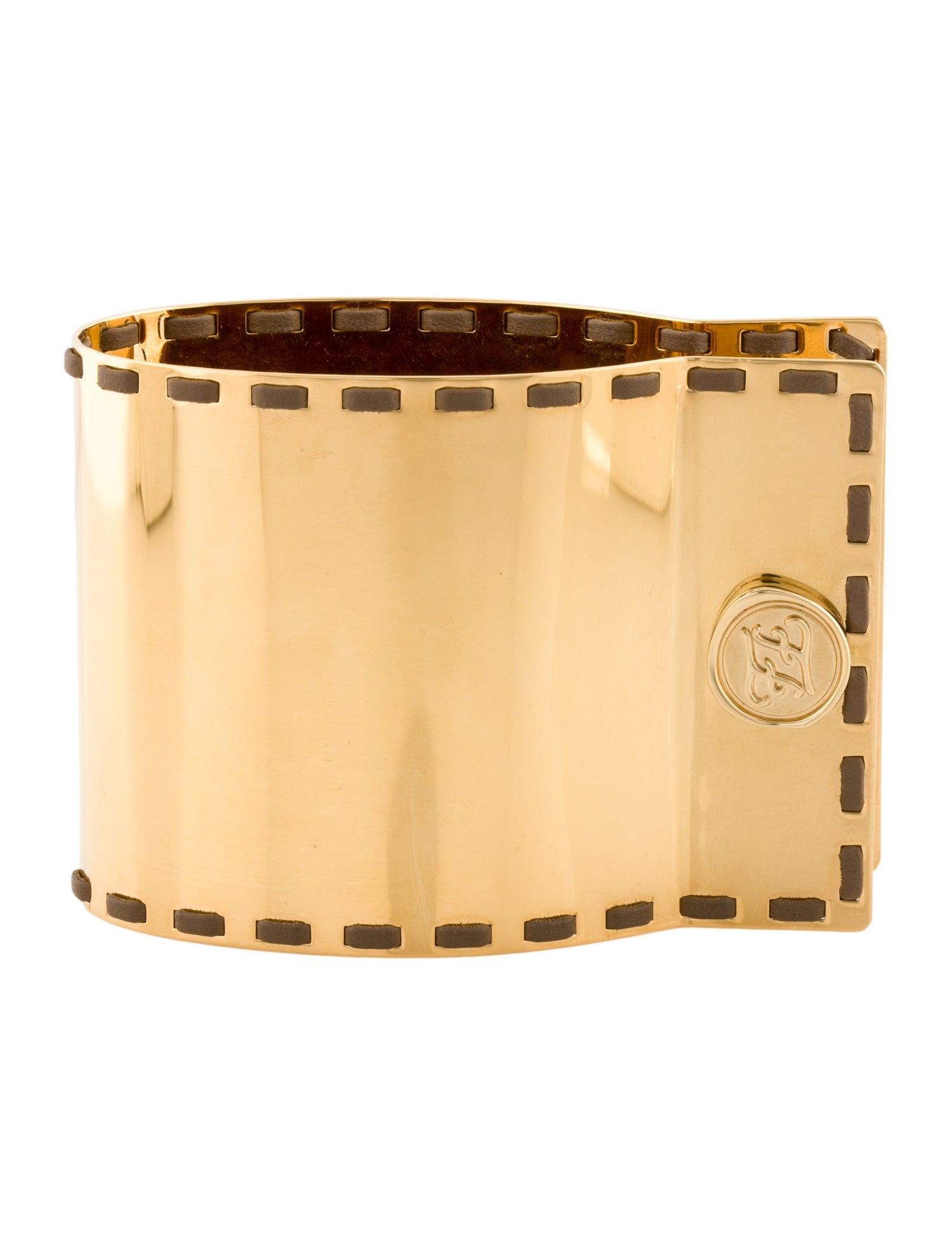 Fendi Leather Cuff Bracelet