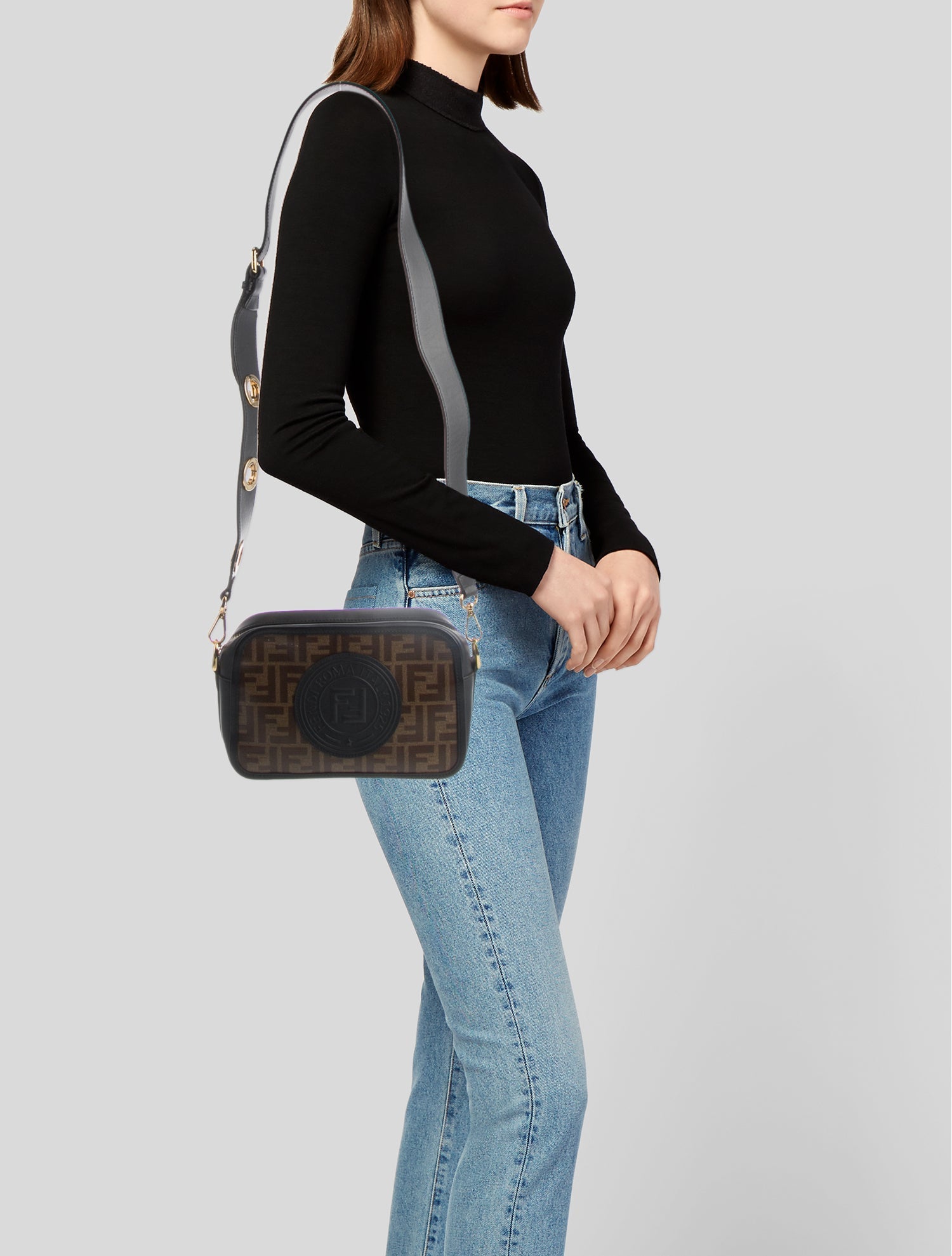 Fendi Zucca FF Messenger Bag