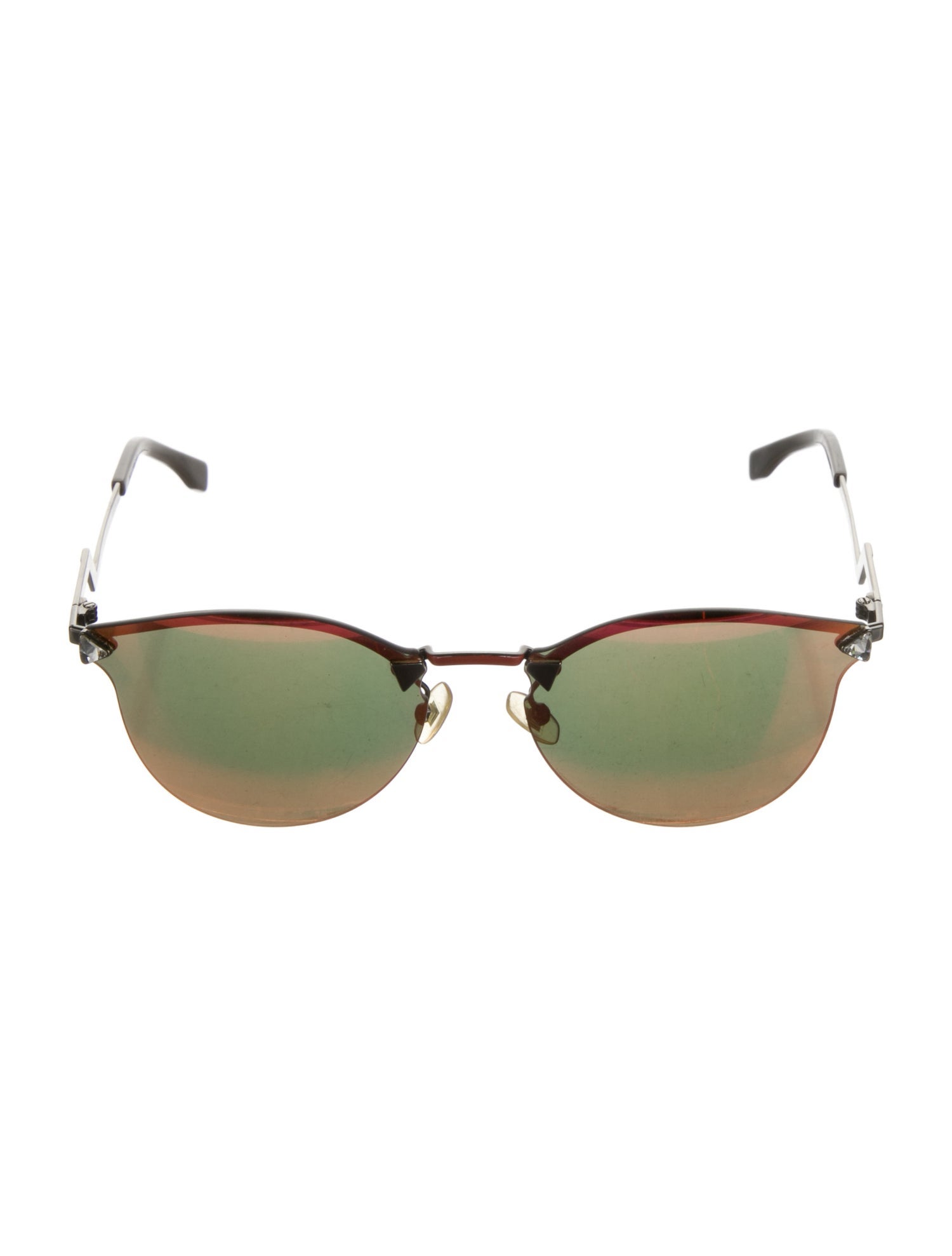 Fendi Cat-Eye Mirrored Sunglasses