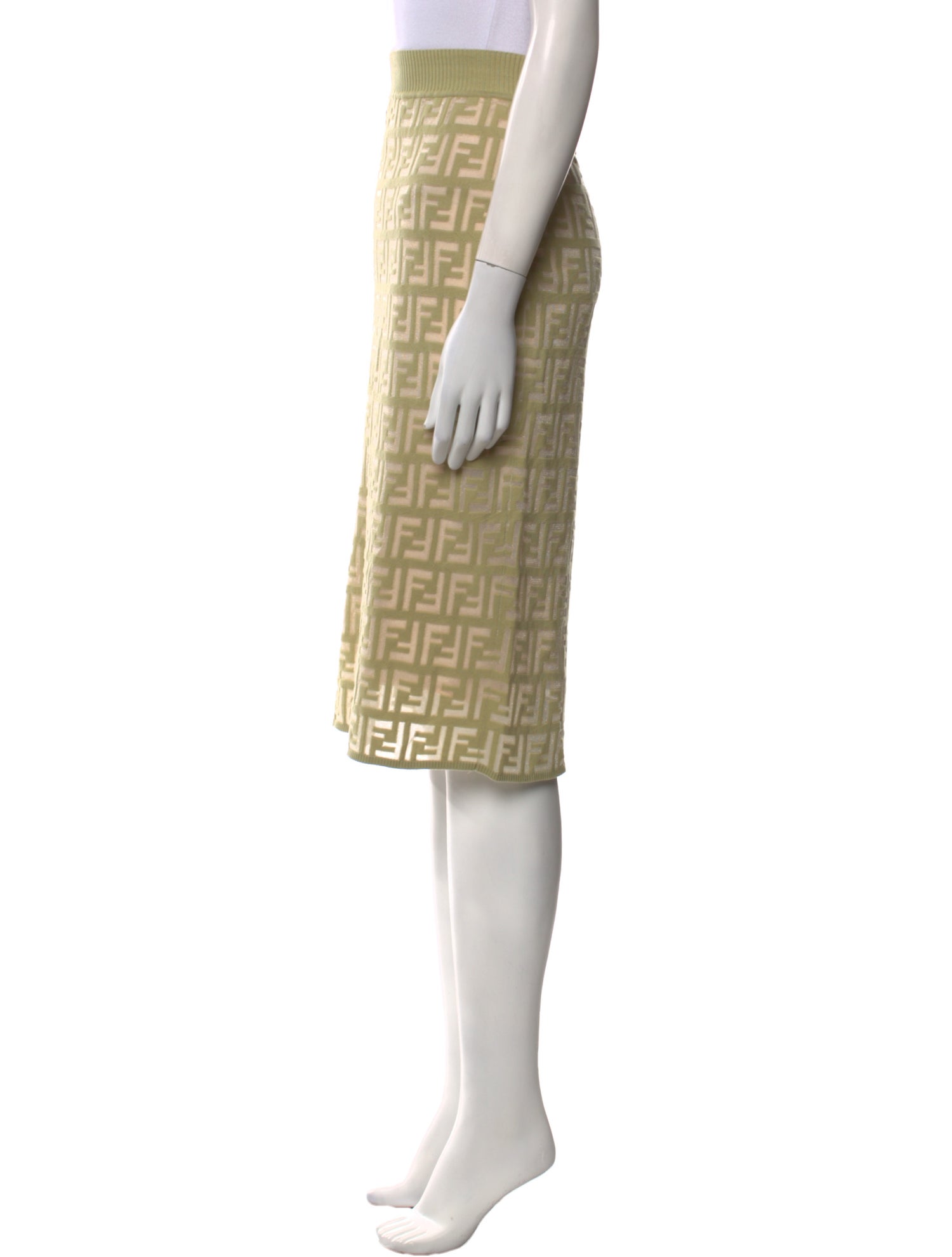 Fendi Printed Knee-Length Skirt