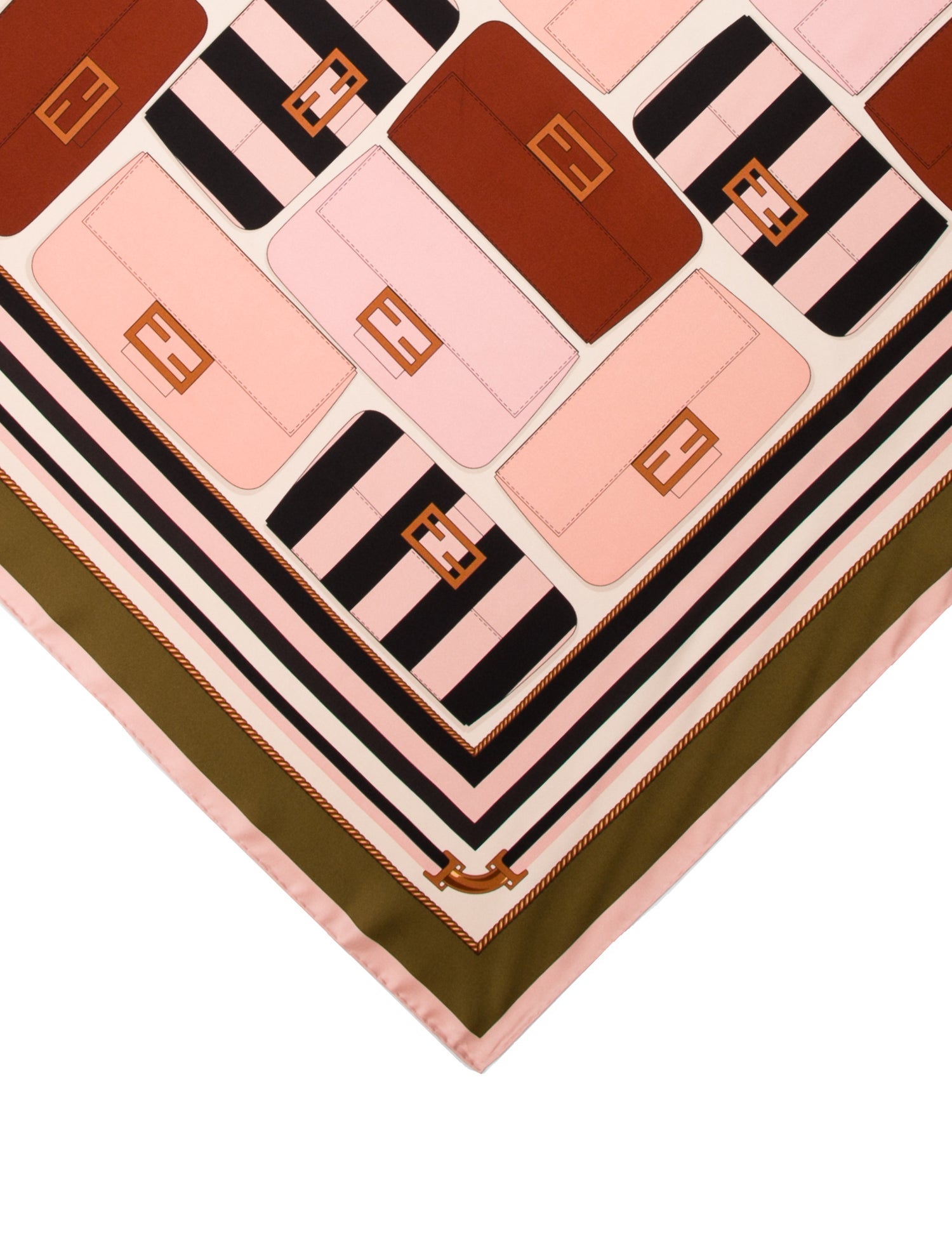 Fendi Wool Zucca FF Logo Scarf