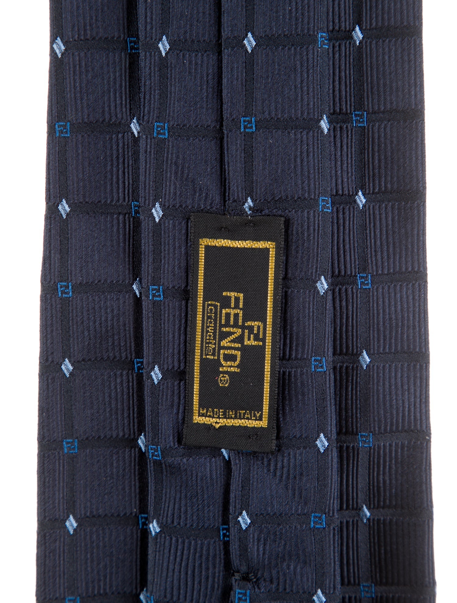 Fendi Silk Printed Tie