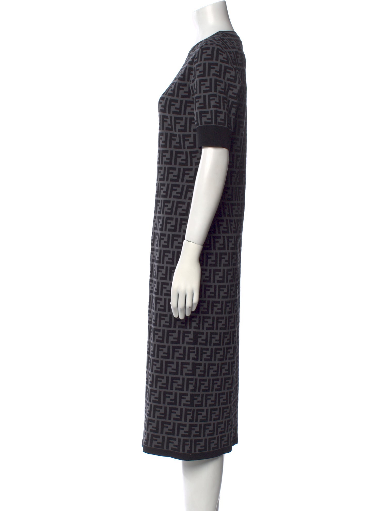 Fendi Printed Midi Length Dress w/ Tags