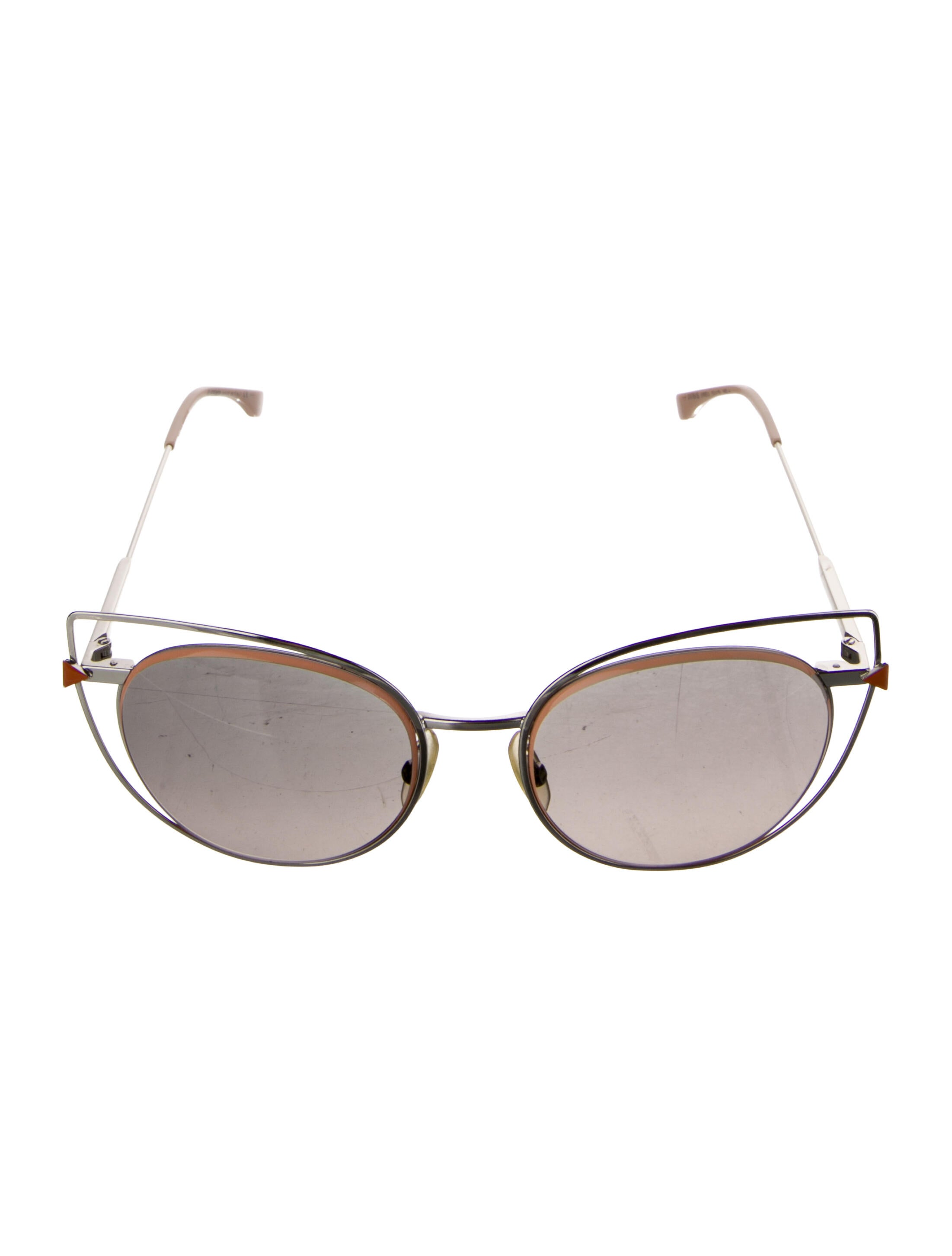 Fendi Cat-Eye Mirrored Sunglasses