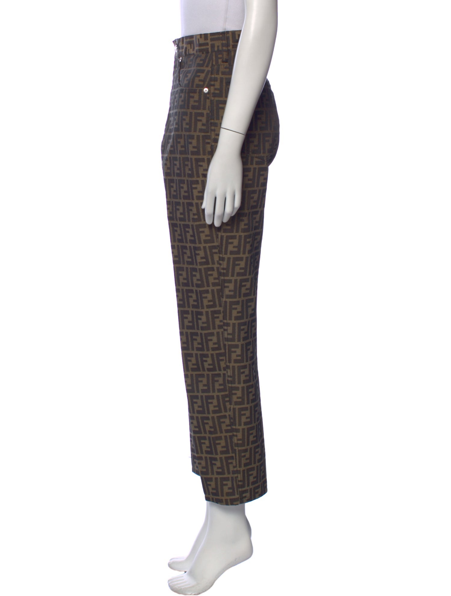 Fendi Vintage Straight Leg Pants