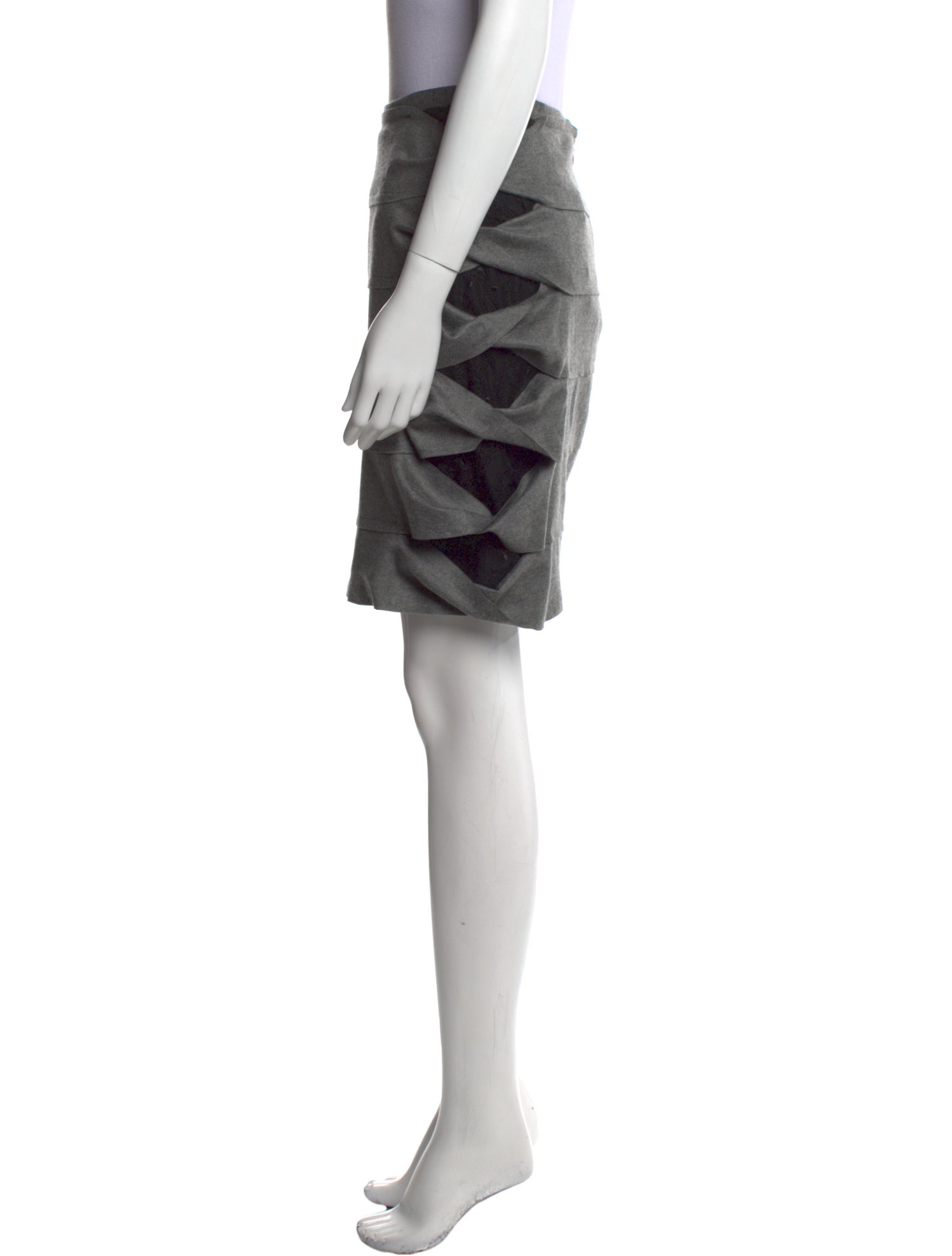 Fendi Virgin Wool Knee-Length Skirt w/ Tags