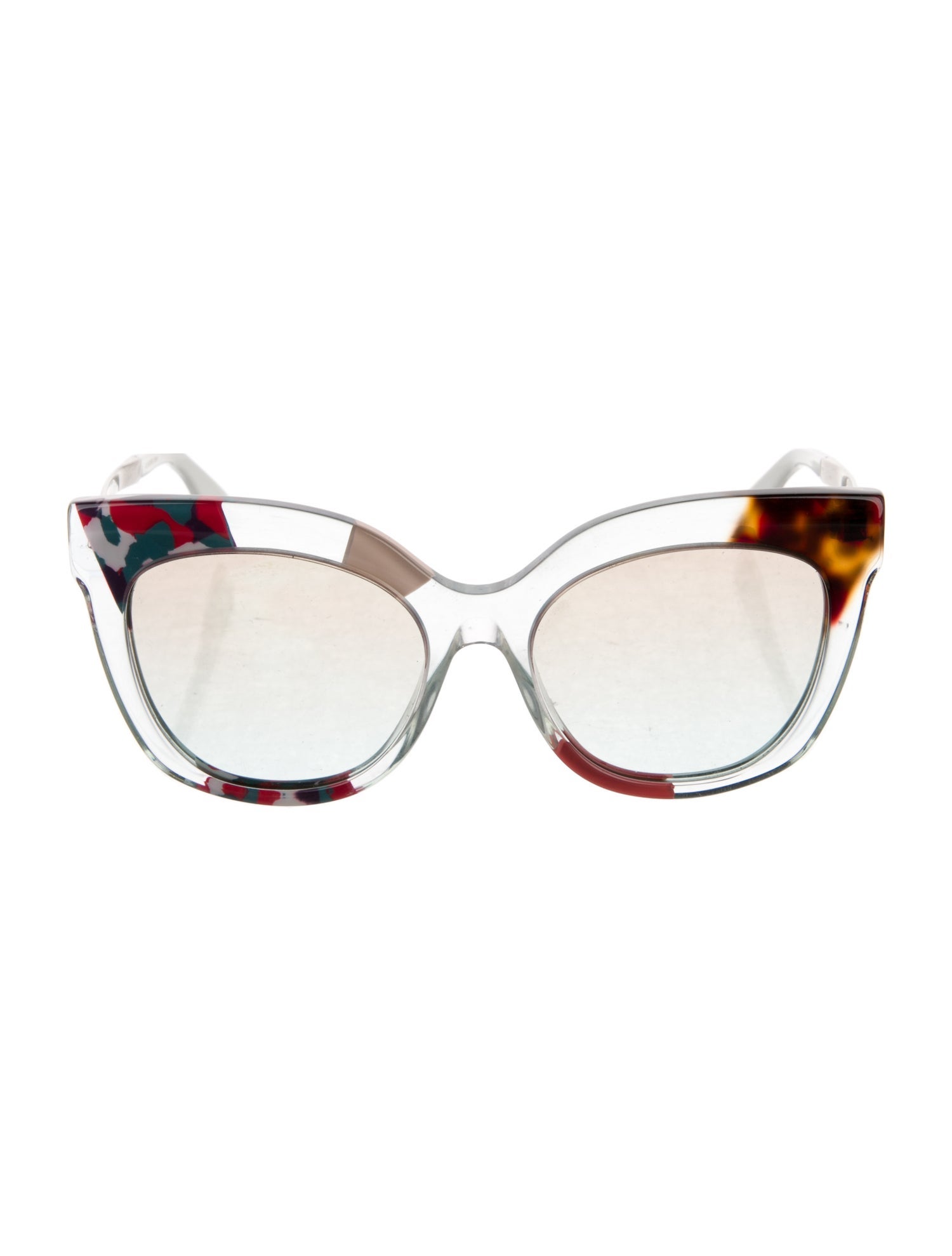 Fendi Cat-Eye Mirrored Sunglasses