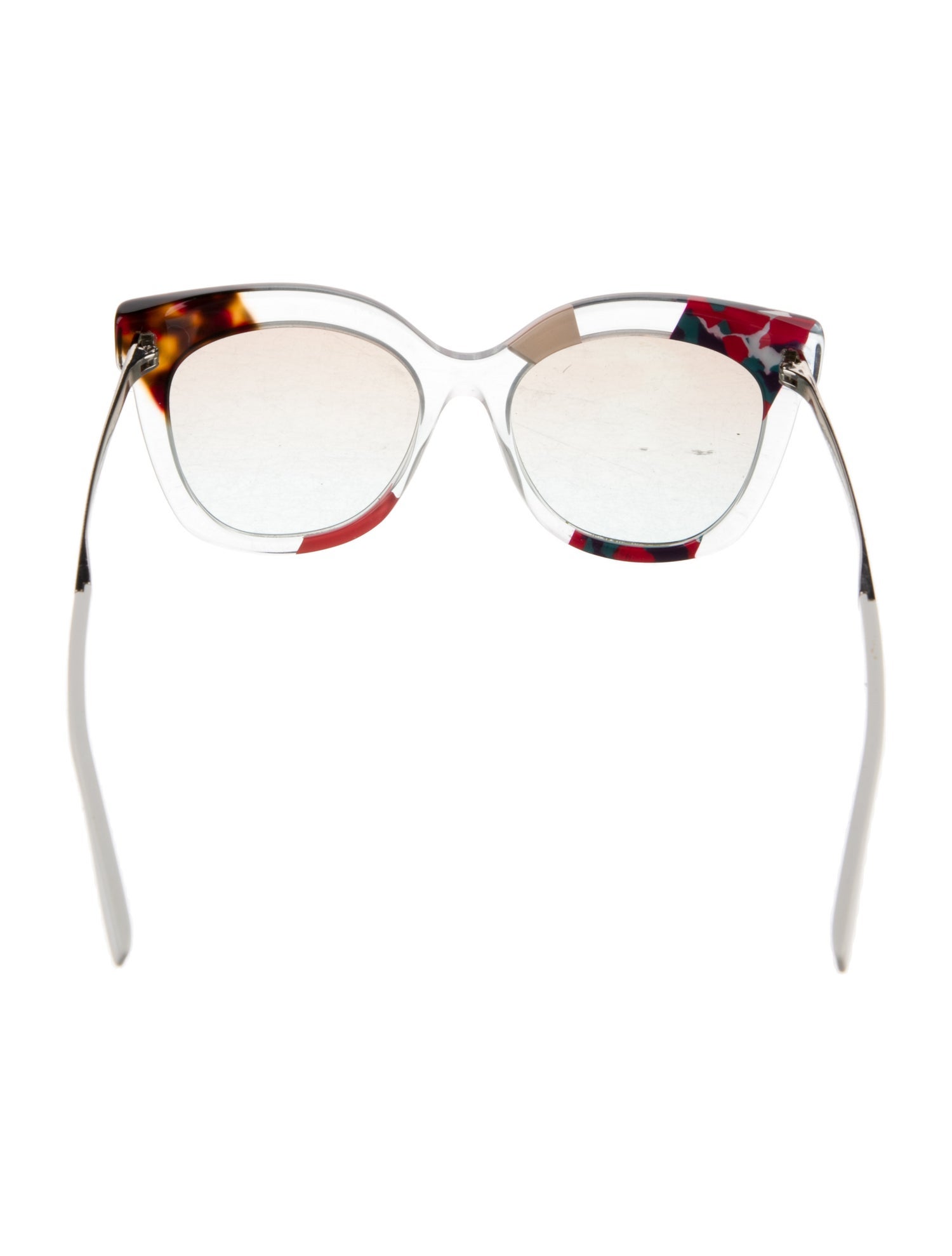Fendi Cat-Eye Mirrored Sunglasses