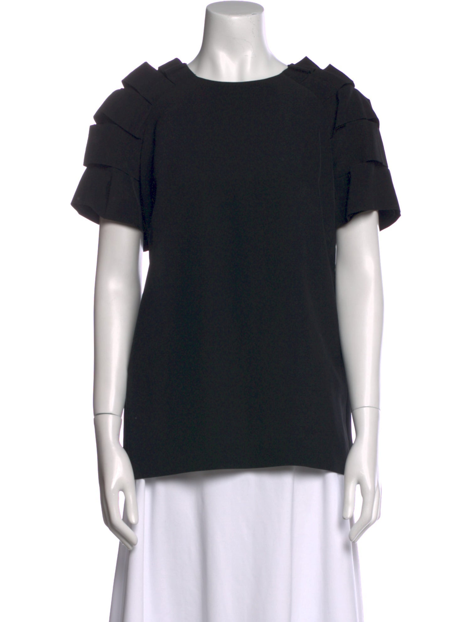 Fendi Scoop Neck Short Sleeve Sweatshirt