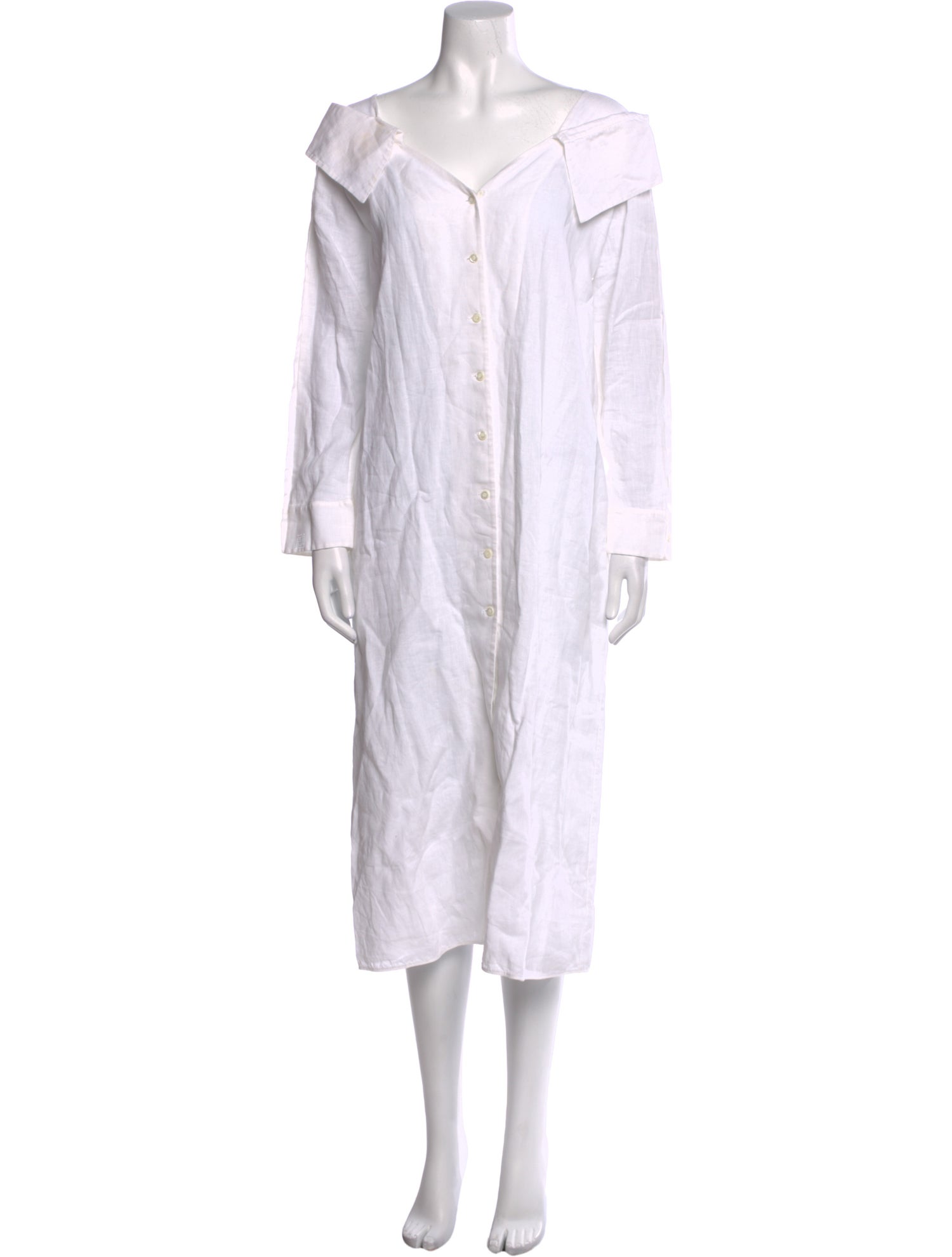 Fendi Linen Midi Length Dress