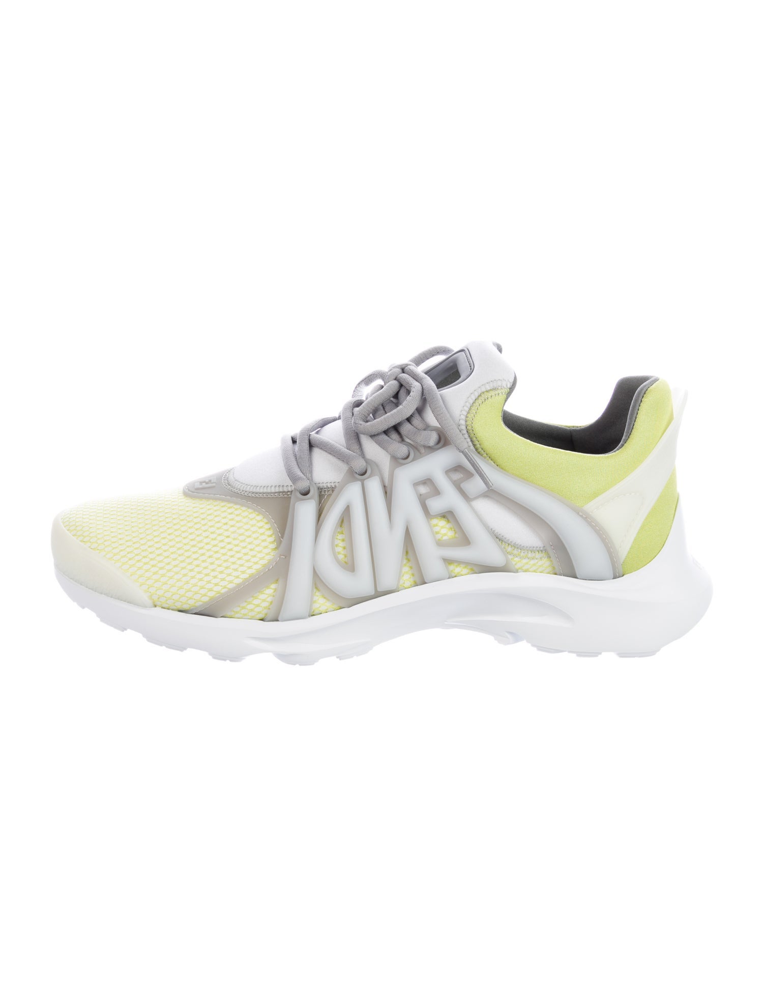 Fendi Mesh Printed Athletic Sneakers
