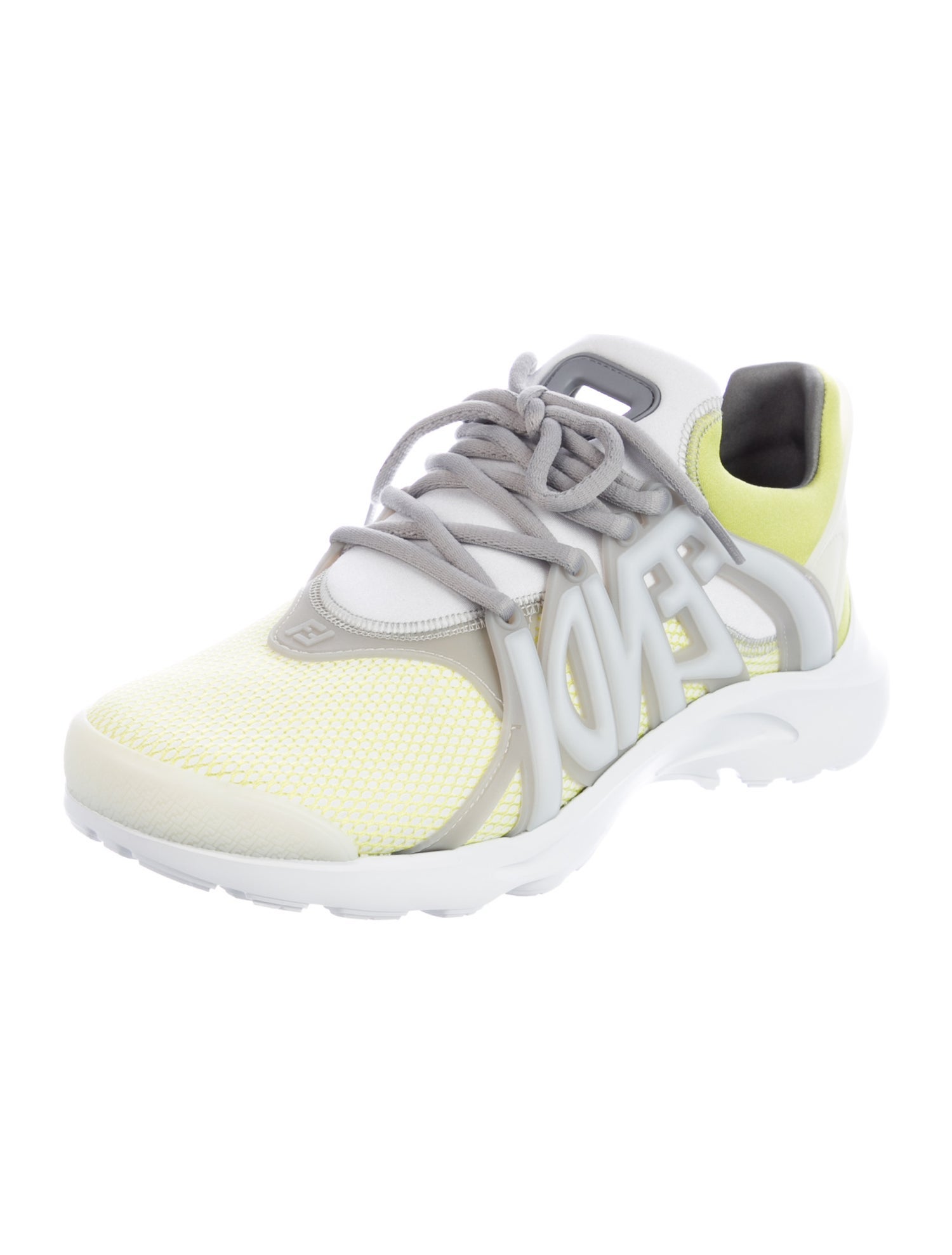 Fendi Mesh Printed Athletic Sneakers