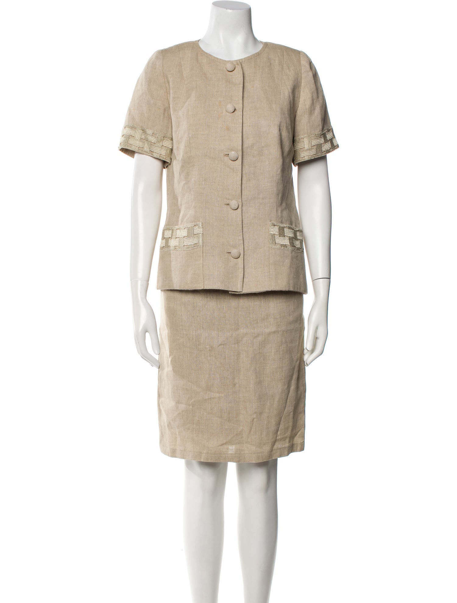 Fendi Vintage 1980's Skirt Suit