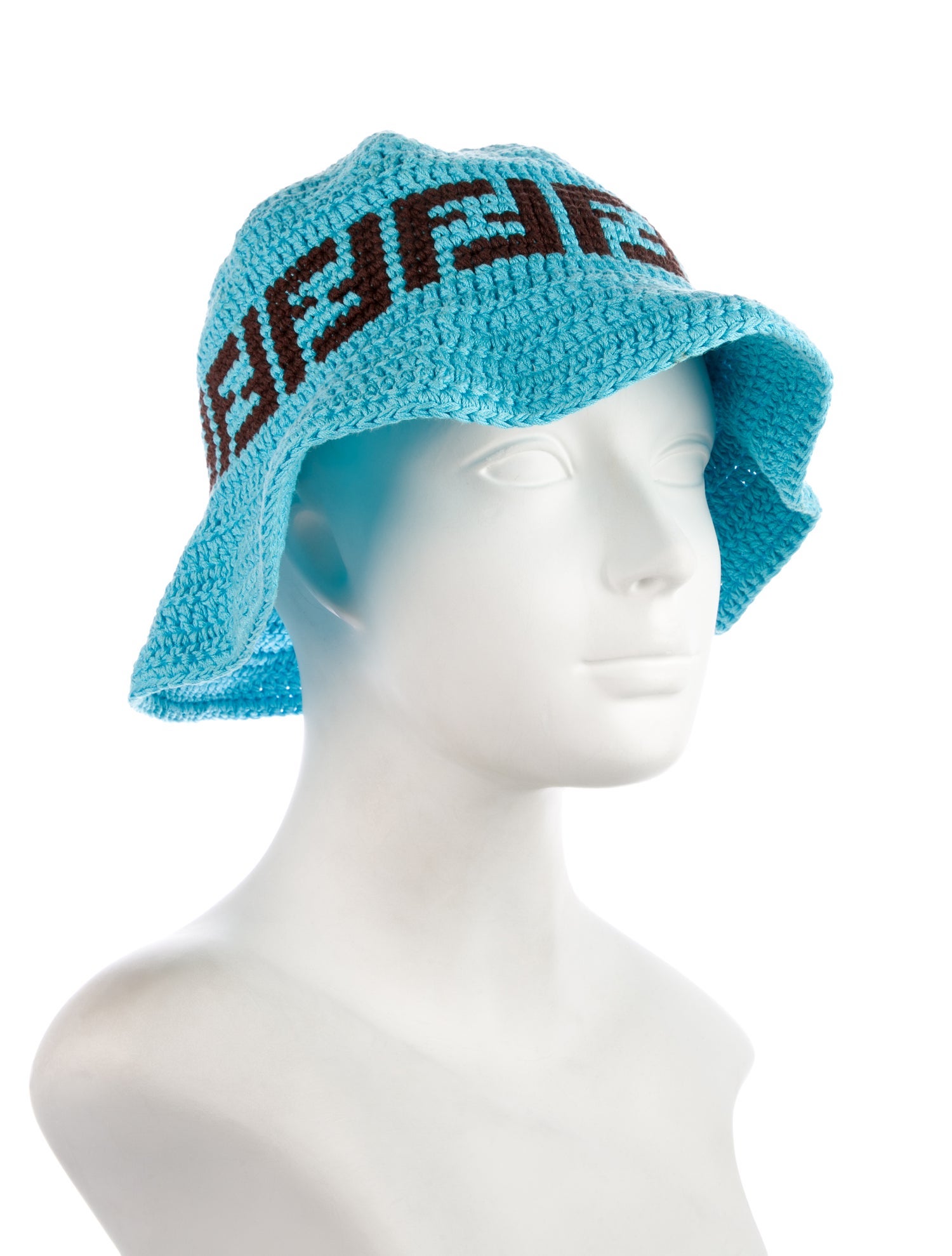 Fendi Cotton Crochet Bucket Hat